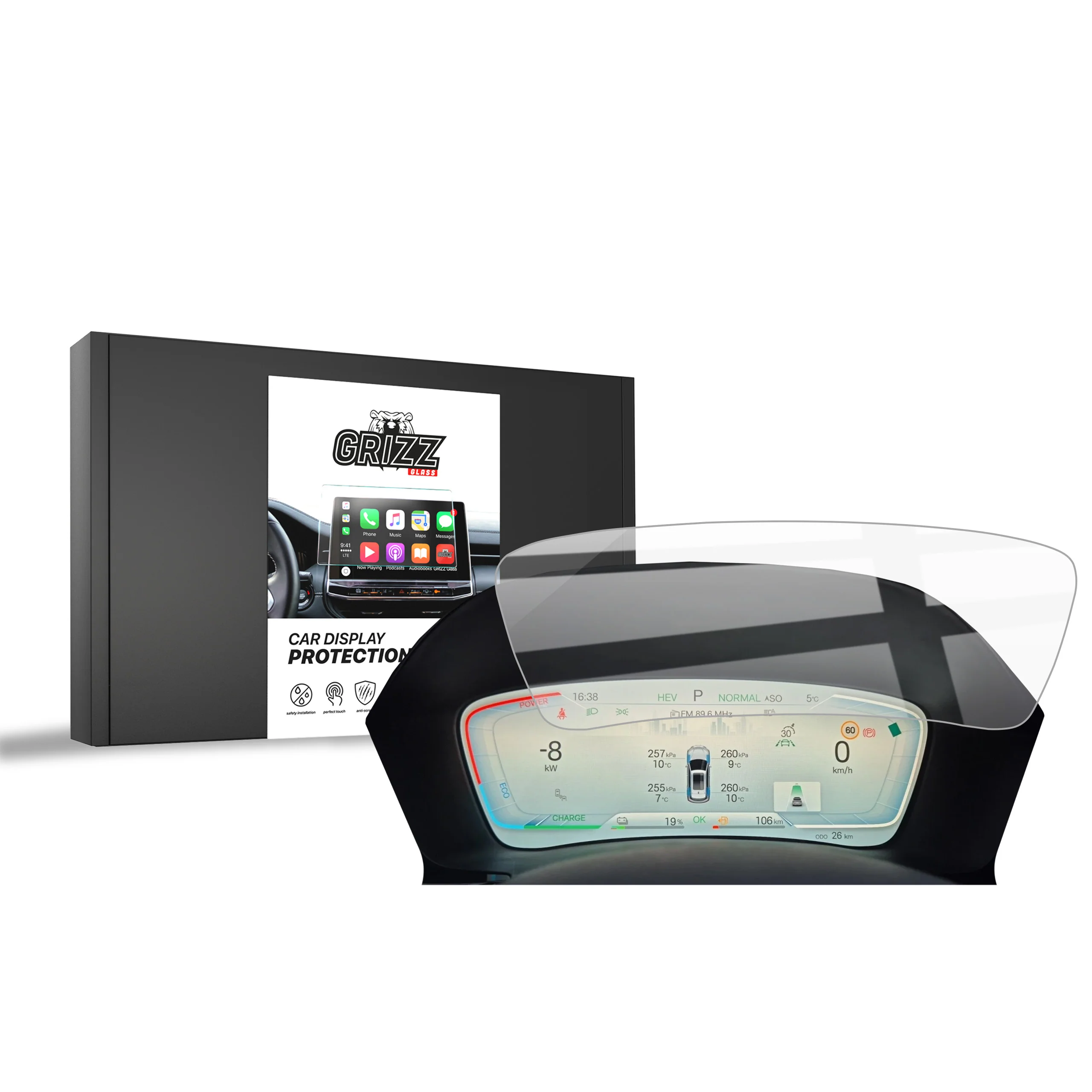 Displayschutzfolie für BYD SEAL U DMi Virtual Cockpit (2024-2026) Navi Folie, Kratzfest, Klar