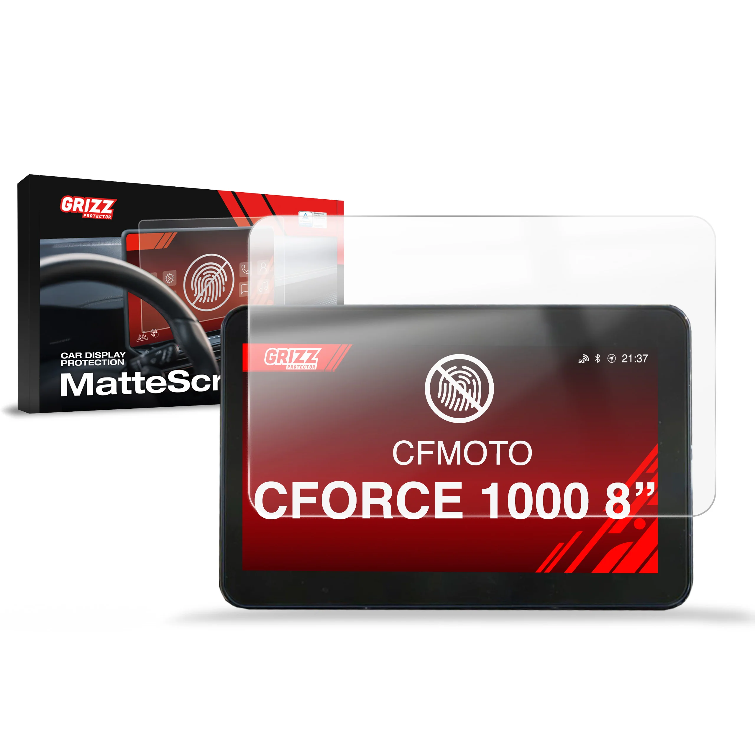 Displayschutzfolie für CFMOTO CFORCE 1000 8" Anti-Fingerprint, Matt