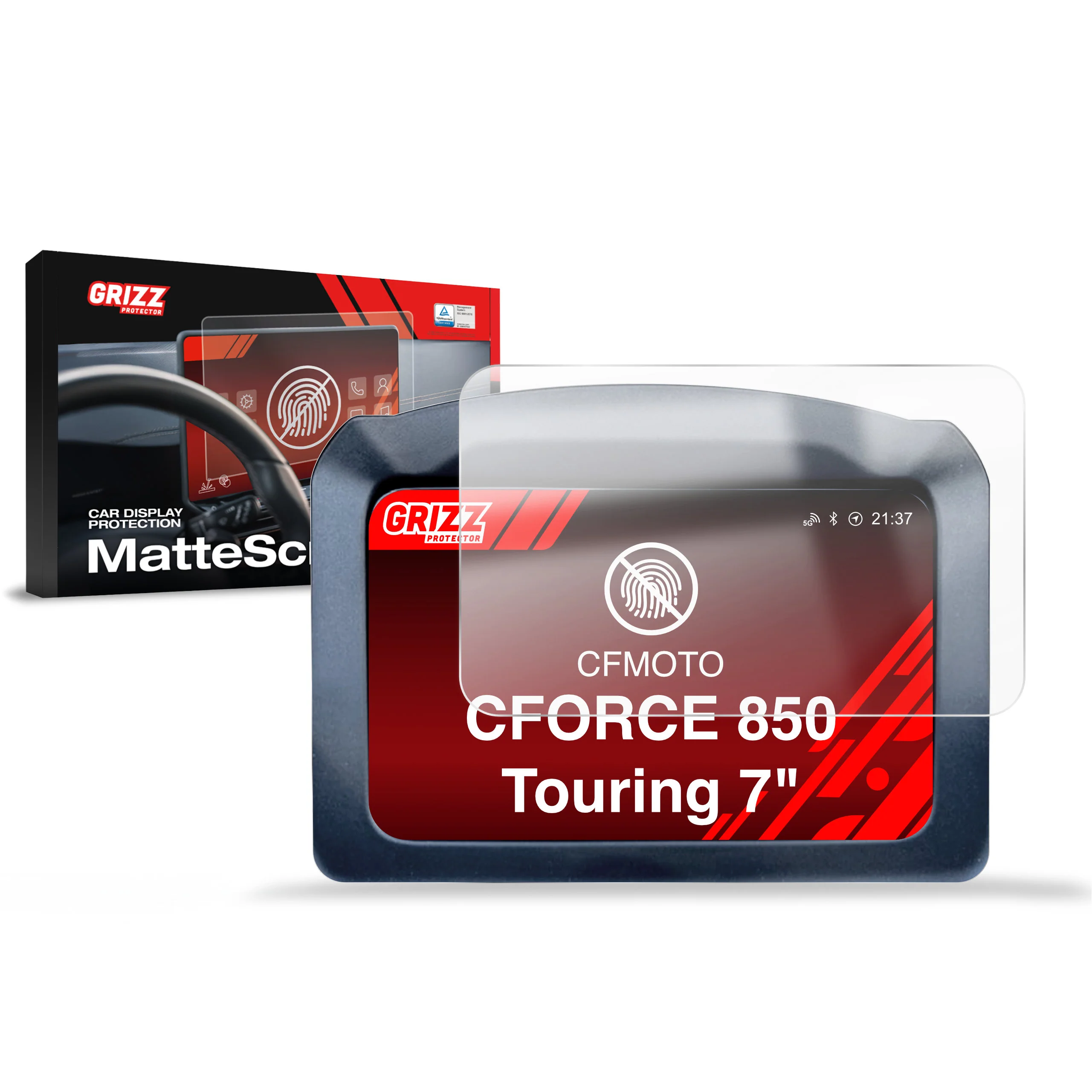 Displayschutzfolie für CFMOTO CFORCE 850 Touring GEN3 7" Anti-Fingerprint, Matt