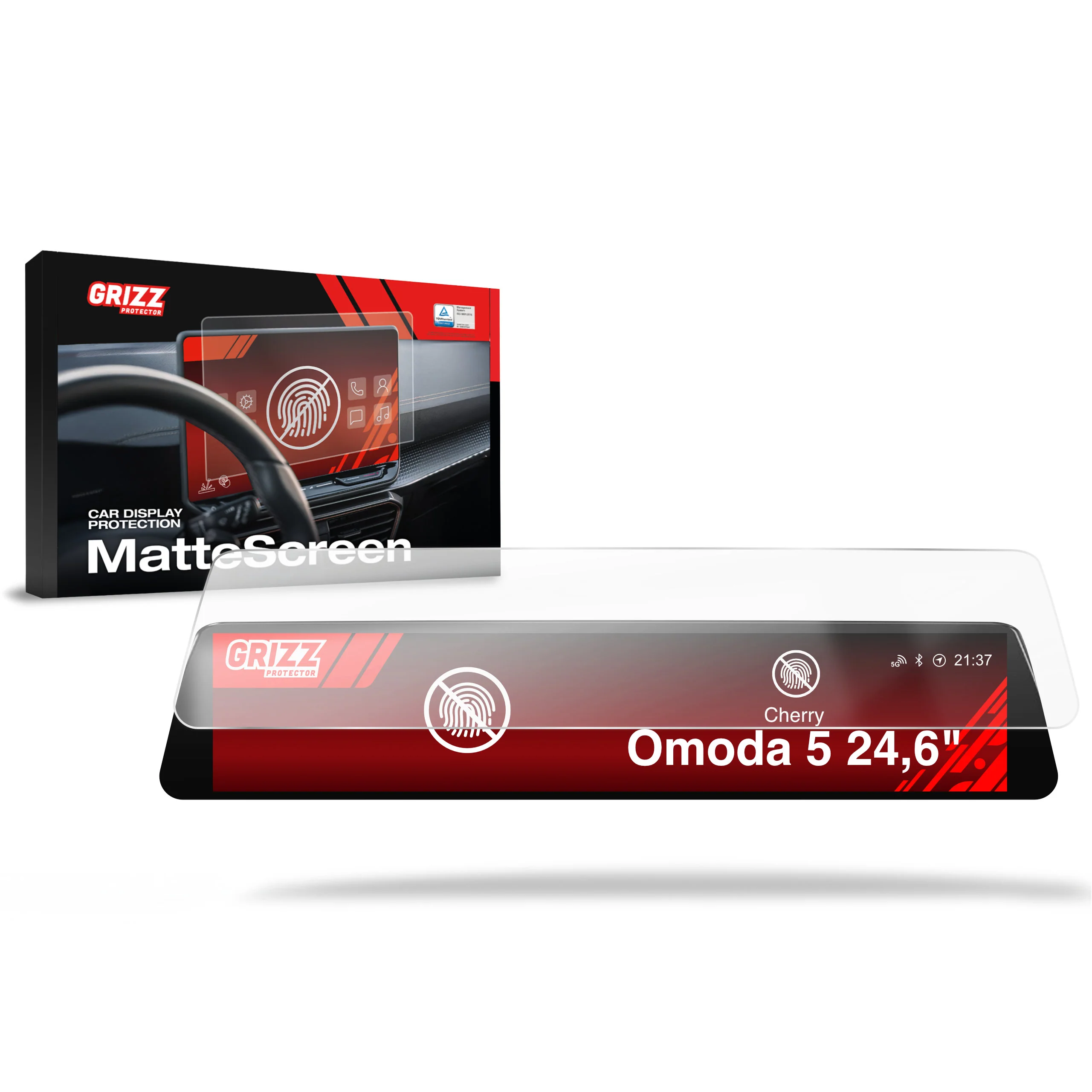 Displayschutzfolie für OMODA 5 Facelift (2024-2026) Anti-Fingerprint, Matt