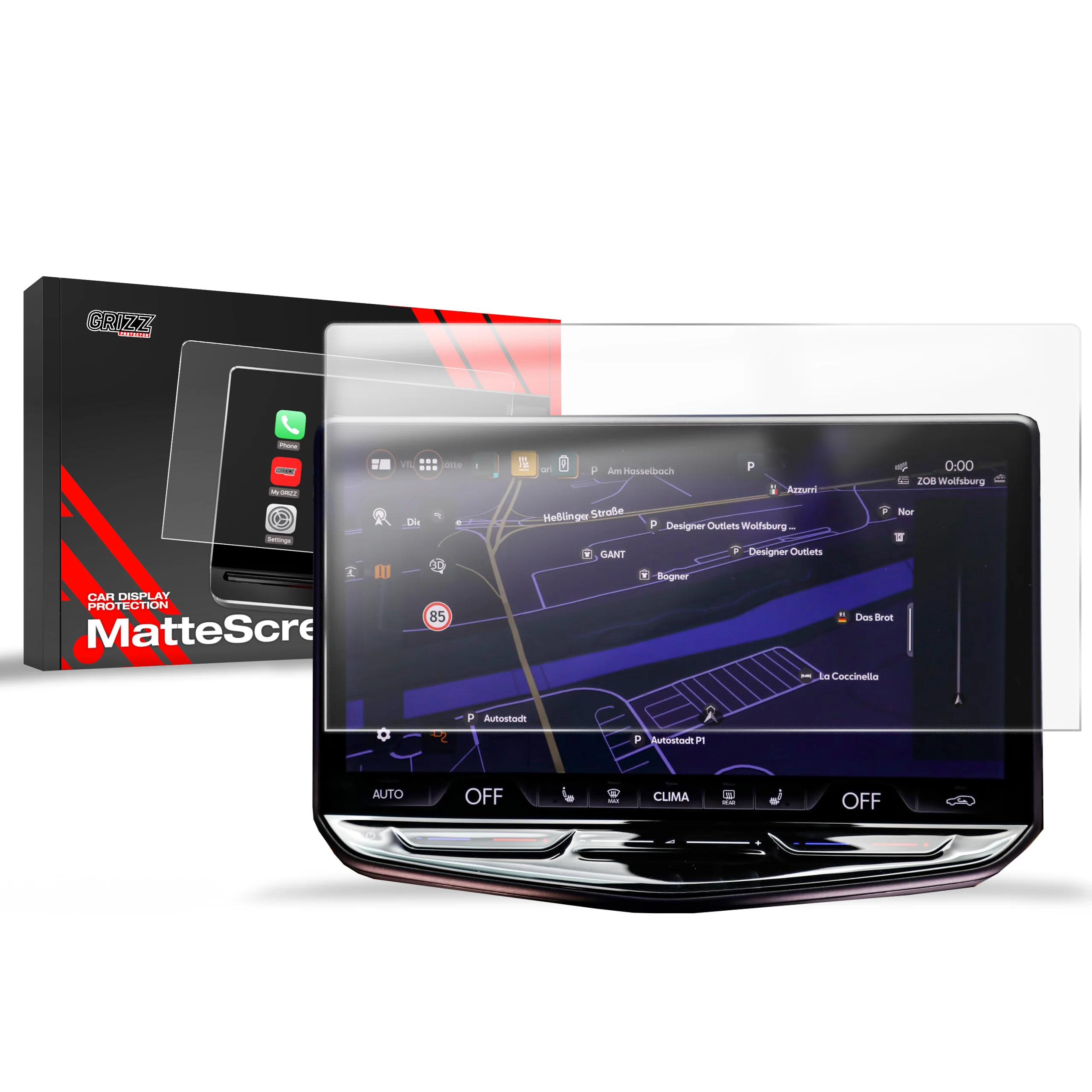 Displayschutzfolie für Cupra Tavascan 15" (2025-2026) Anti-Fingerprint, Matt