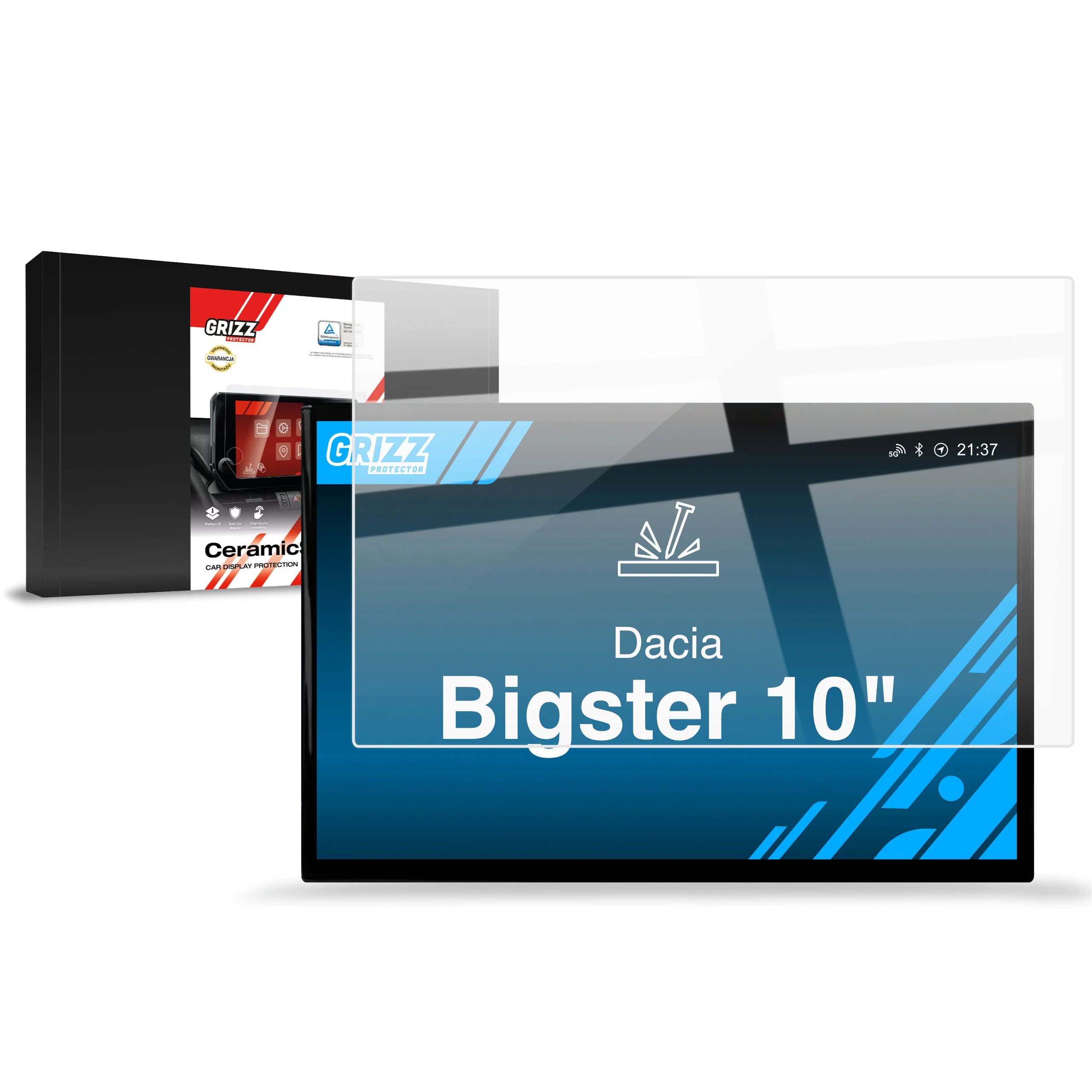 Displayschutzfolie für Dacia Bigster 10" (2025-2026) Navi Folie, Kratzfest, Klar