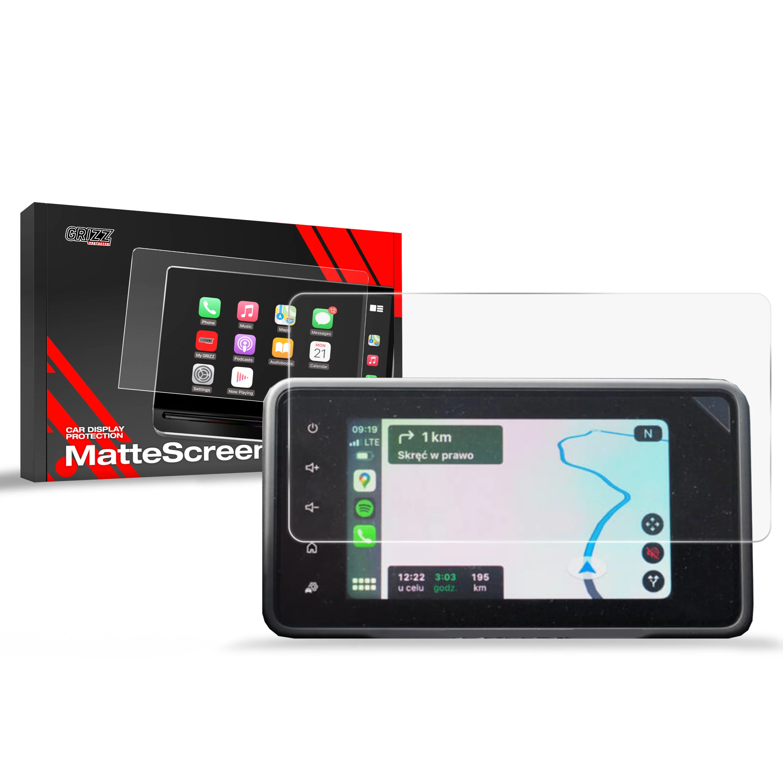 Displayschutzfolie für Dacia Jogger 8" (2021-2026) Anti-Fingerprint, Matt