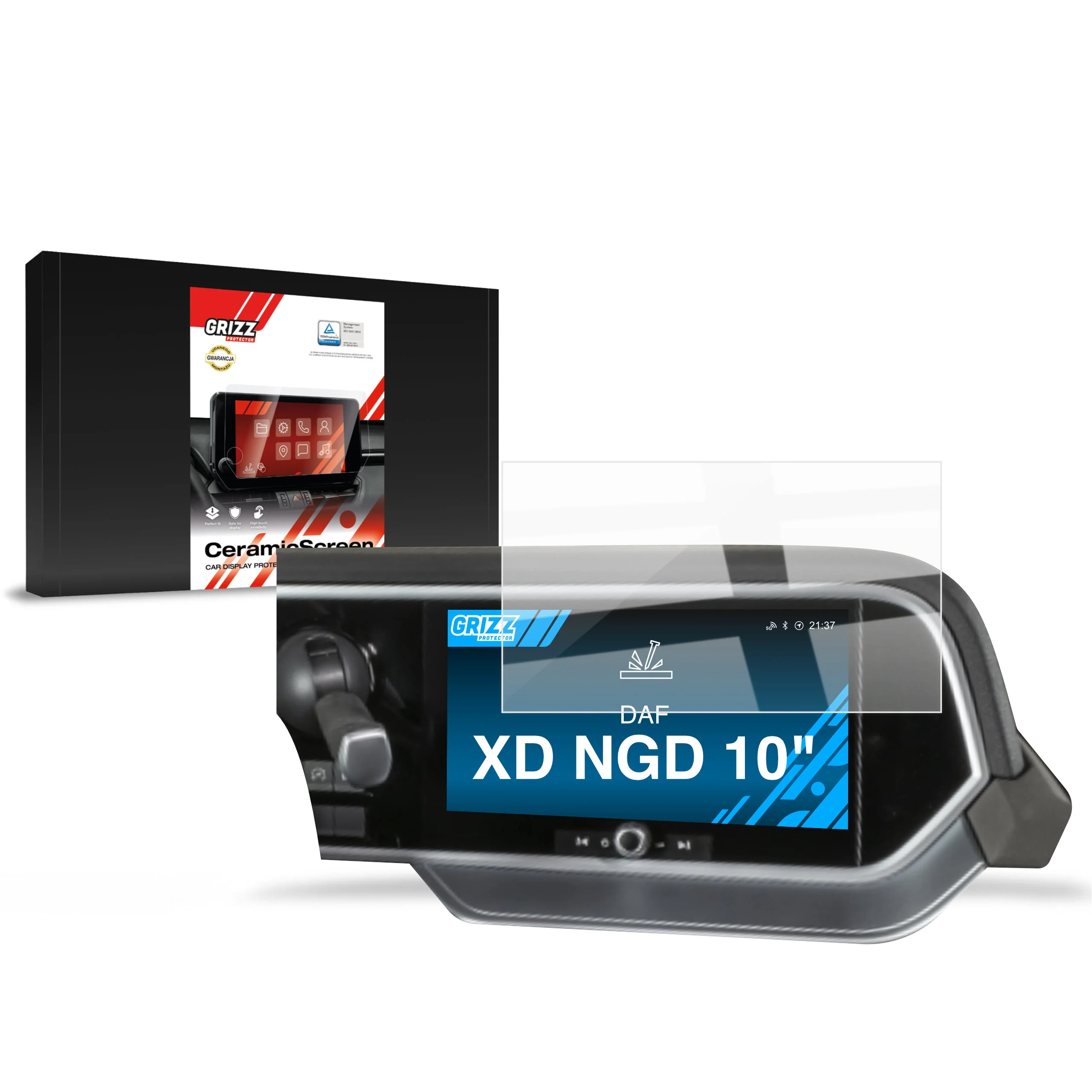 Displayschutzfolie für DAF XD NGD Navi Folie, Kratzfest, Klar