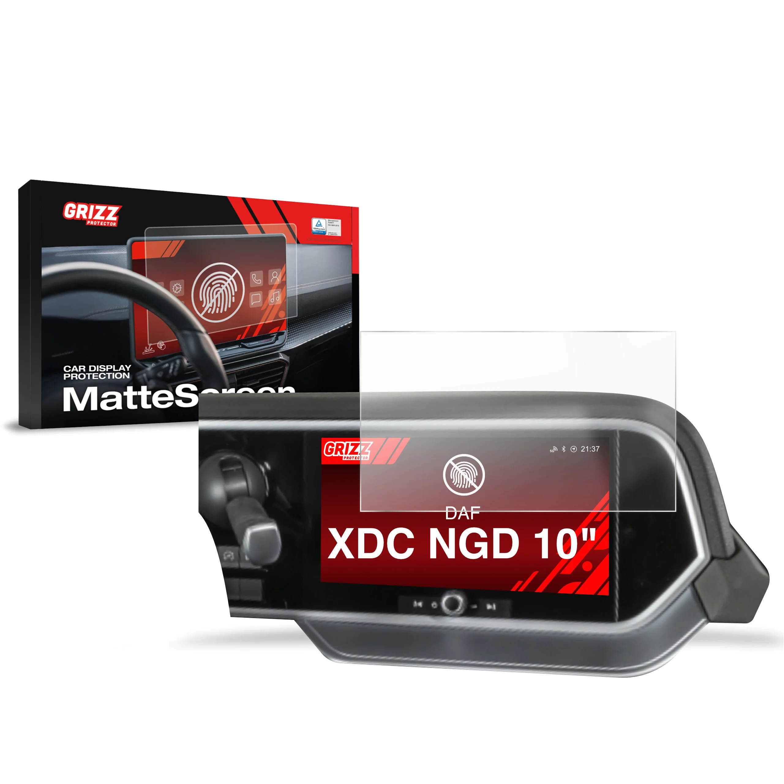 Displayschutzfolie für DAF XDC NGD Anti-Fingerprint, Matt