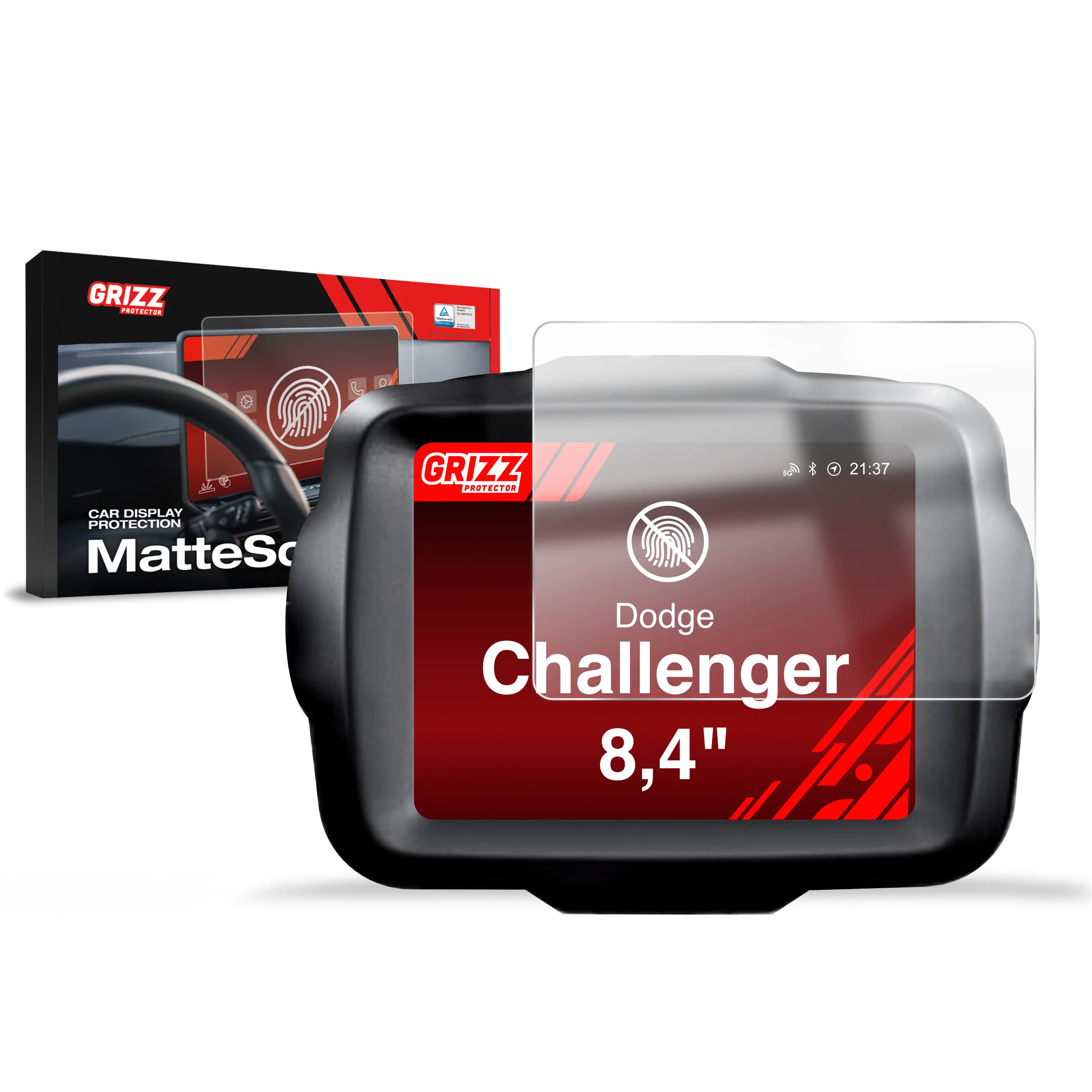 Displayschutzfolie für Dodge Challenger 8,4" (2011-2024) Anti-Fingerprint, Matt
