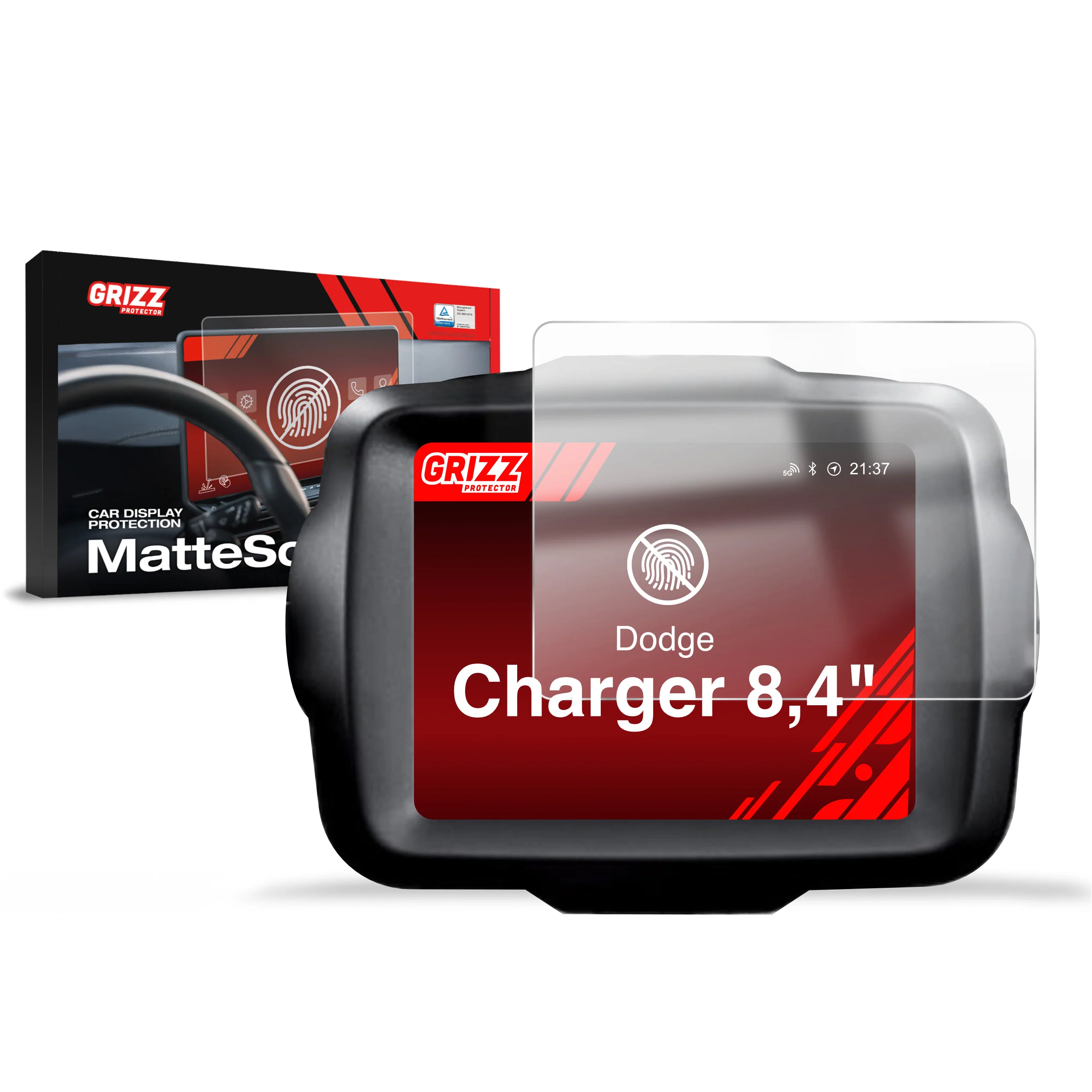 Displayschutzfolie für Dodge Charger 8,4" (2011-2024) Anti-Fingerprint, Matt