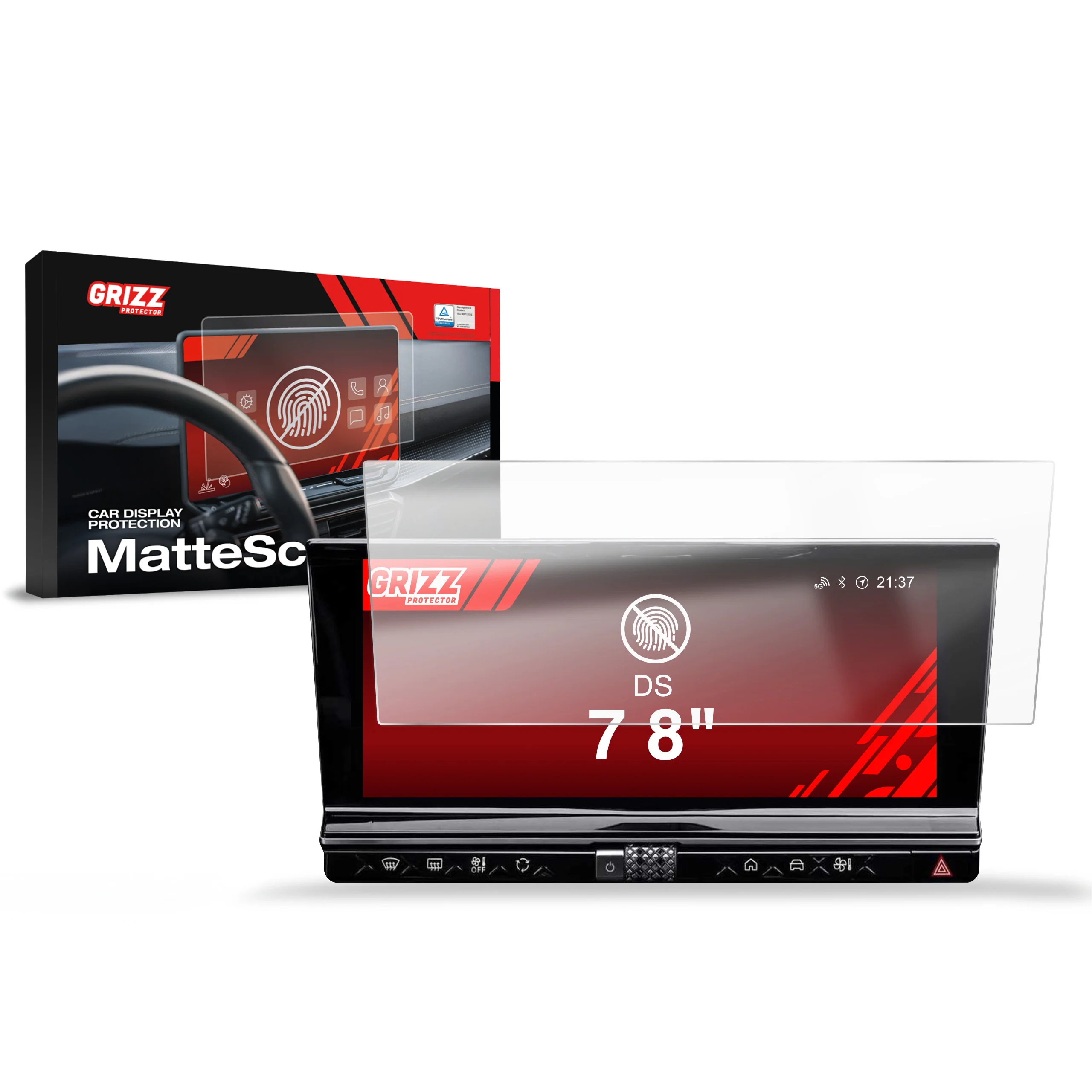 Displayschutzfolie für DS7 (2017-2022) Anti-Fingerprint, Matt