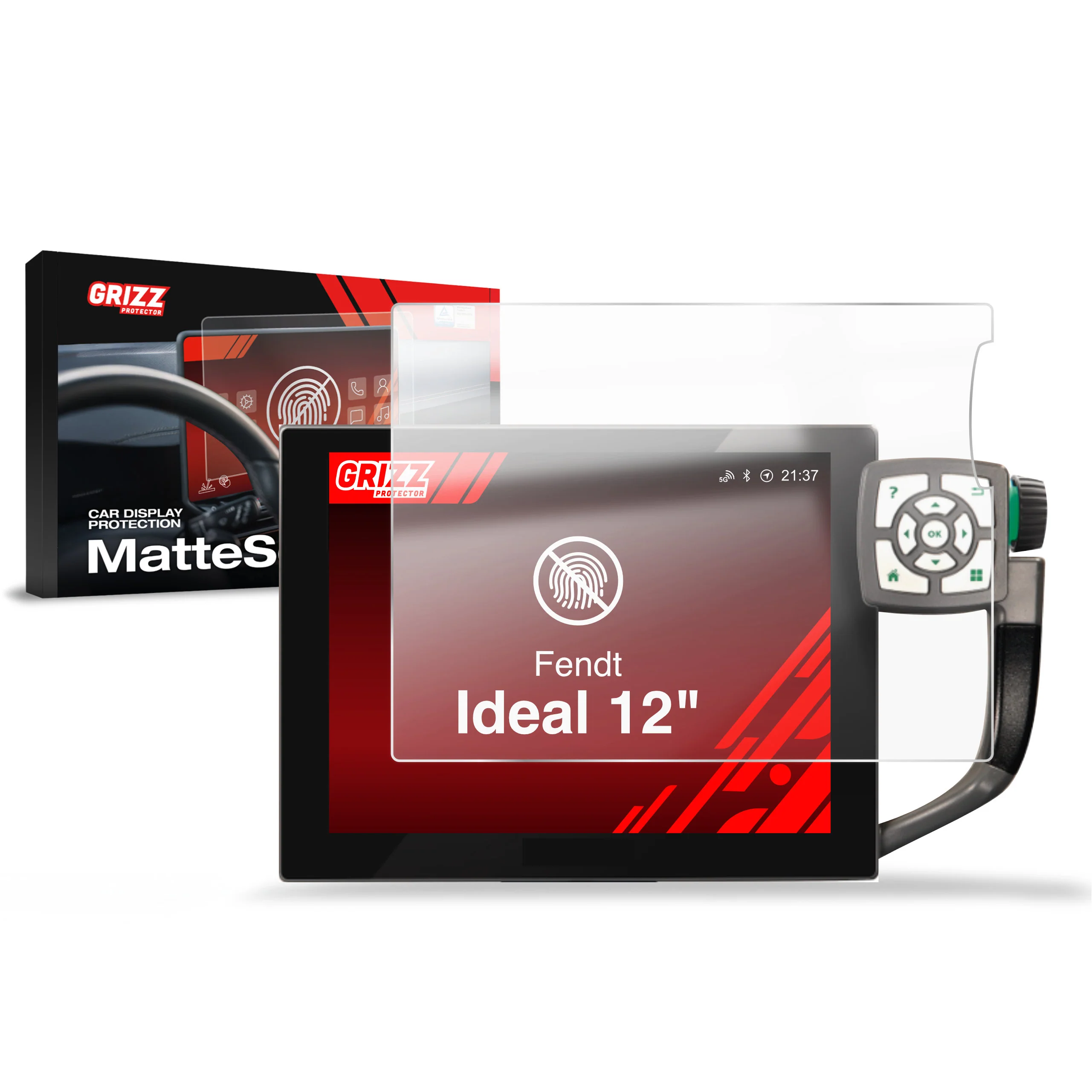 Displayschutzfolie für Fendt Ideal 12" (2019-2026) Anti-Fingerprint, Matt