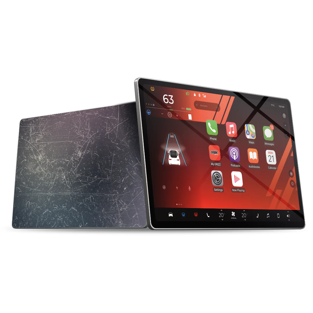 Displayschutzfolie für Fiat 500 BEV 10,25" (2021-2026) Navi Folie, Kratzfest, Klar - Image 2