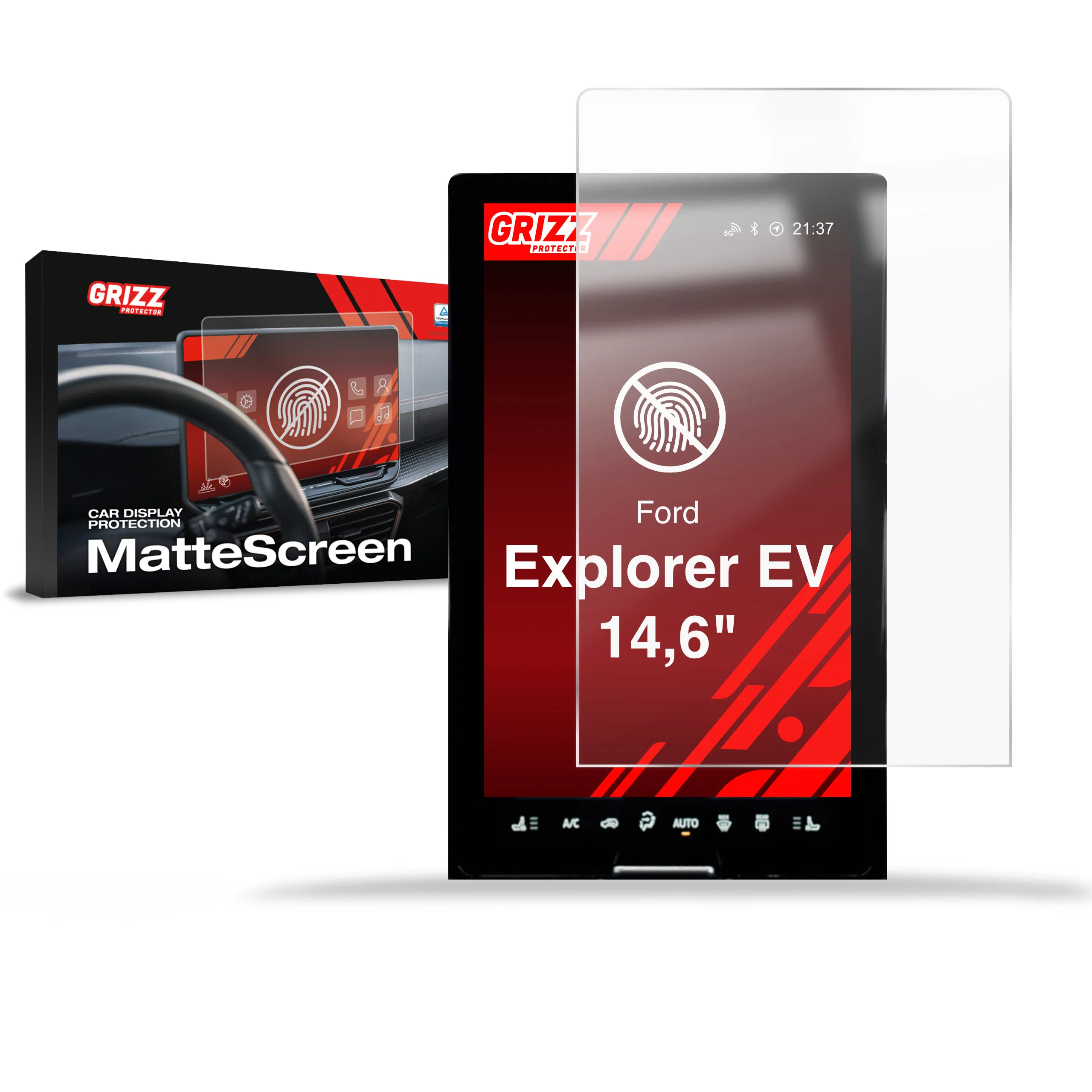 Displayschutzfolie für Ford Explorer EV 14,6" (2024-2026) Anti-Fingerprint, Matt