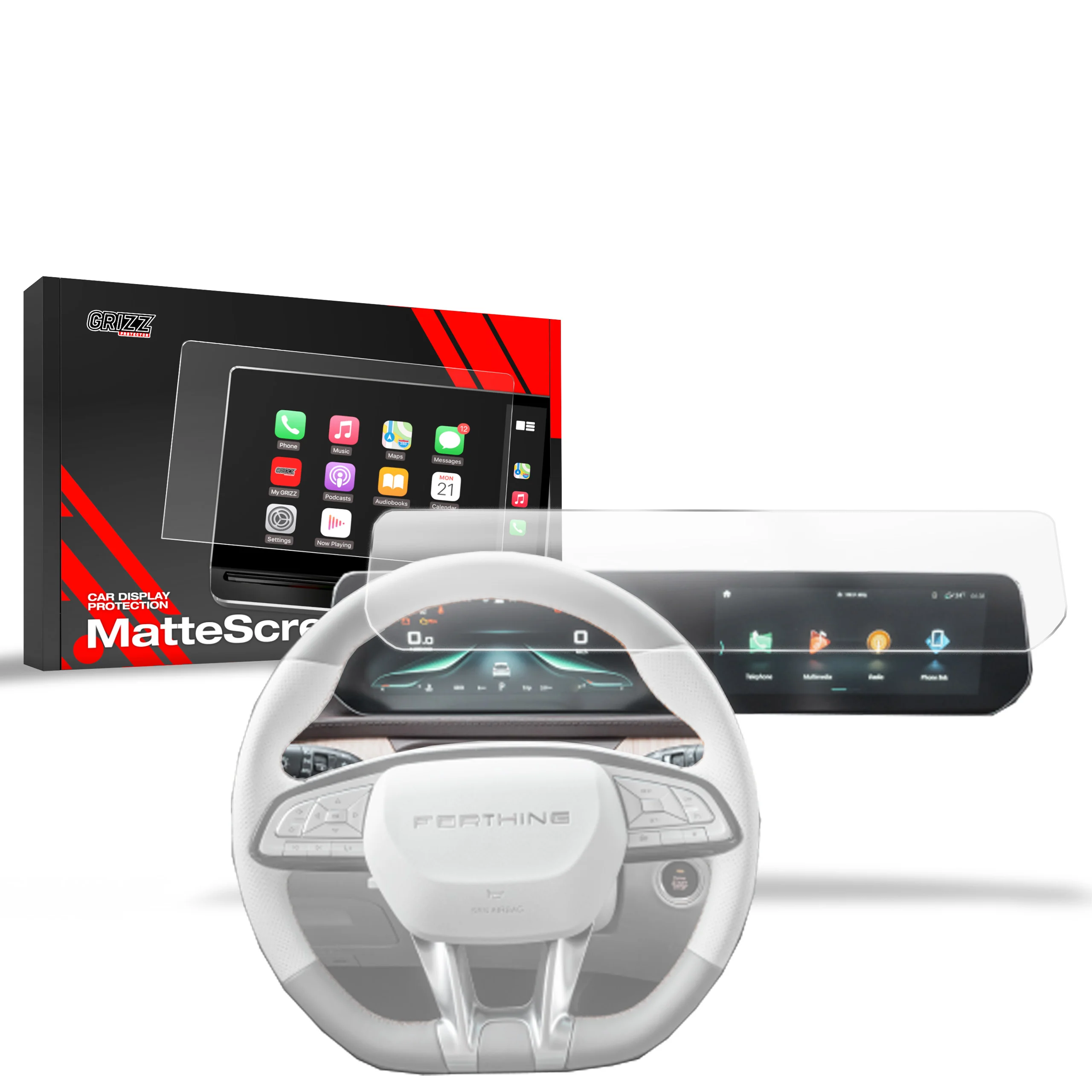 Displayschutzfolie für Forthing T5 10,25" (2024-2026) Anti-Fingerprint, Matt