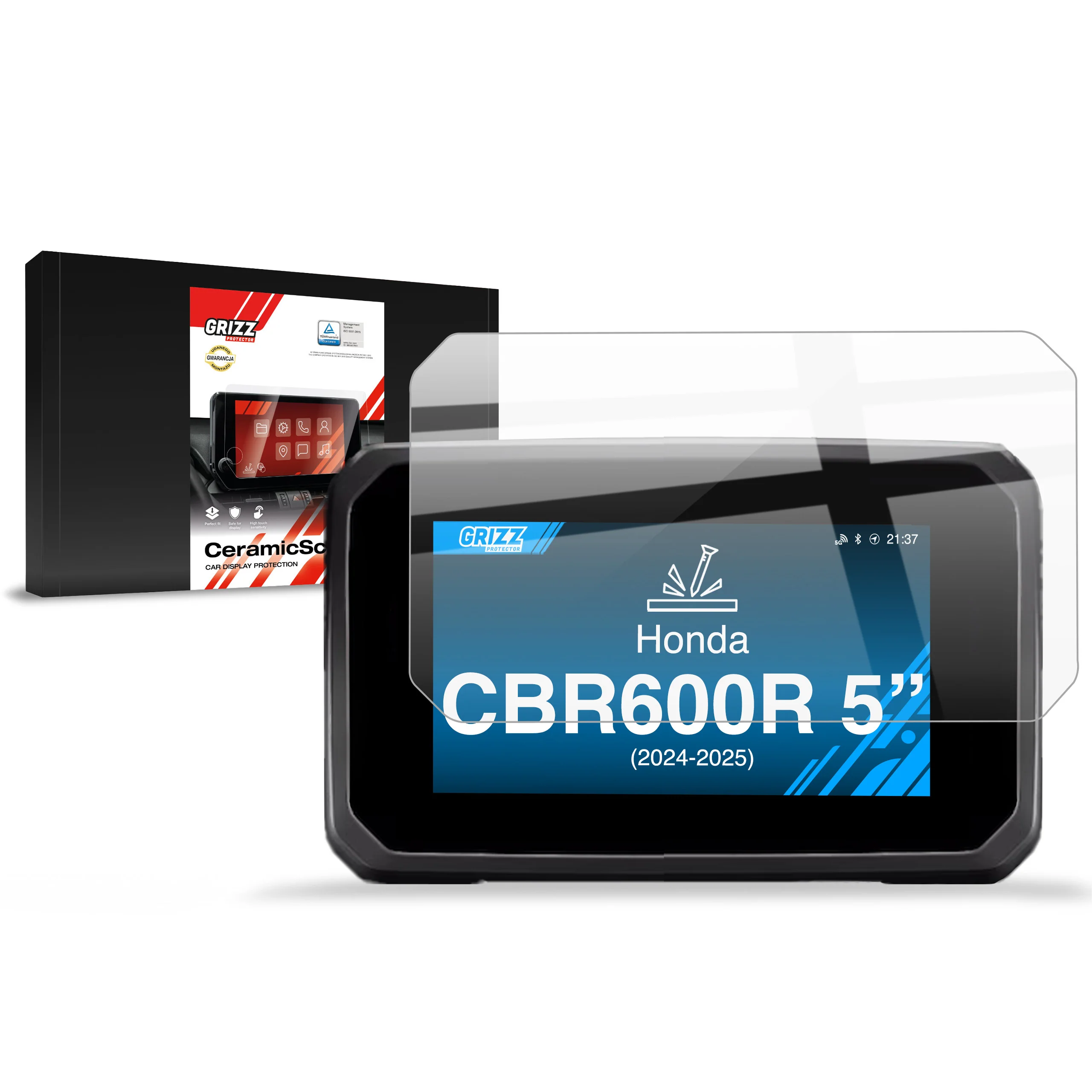 Displayschutzfolie für Honda CBR600R 5" (2024-2026) Navi Folie, Kratzfest, Klar