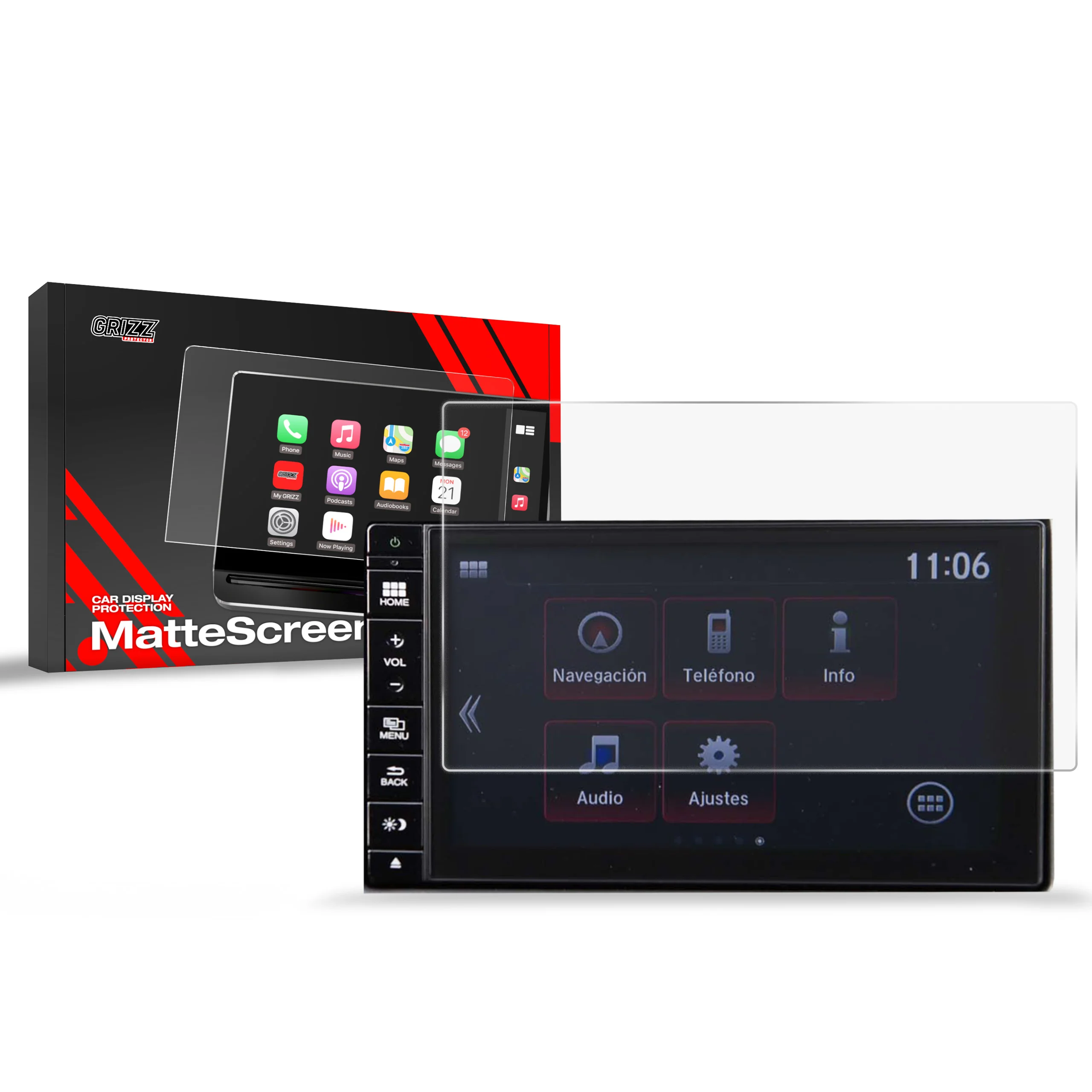 Displayschutzfolie für Honda Civic IX Type R 7" (2011-2016) Anti-Fingerprint, Matt