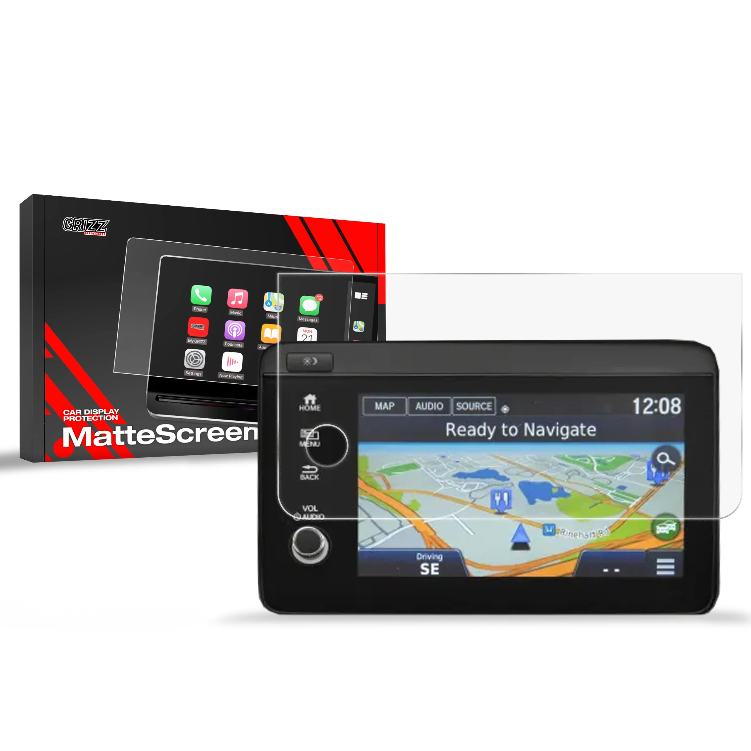 Displayschutzfolie für Honda HR-V 2 (2019-2022) Anti-Fingerprint, Matt