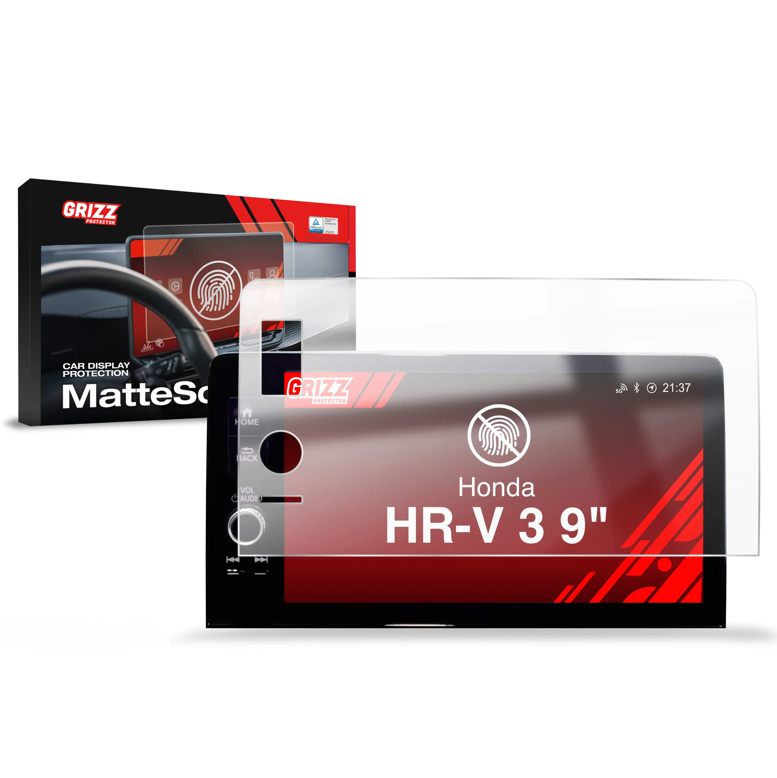 Displayschutzfolie für Honda HR-V 3 9" (2022-2026) Anti-Fingerprint, Matt
