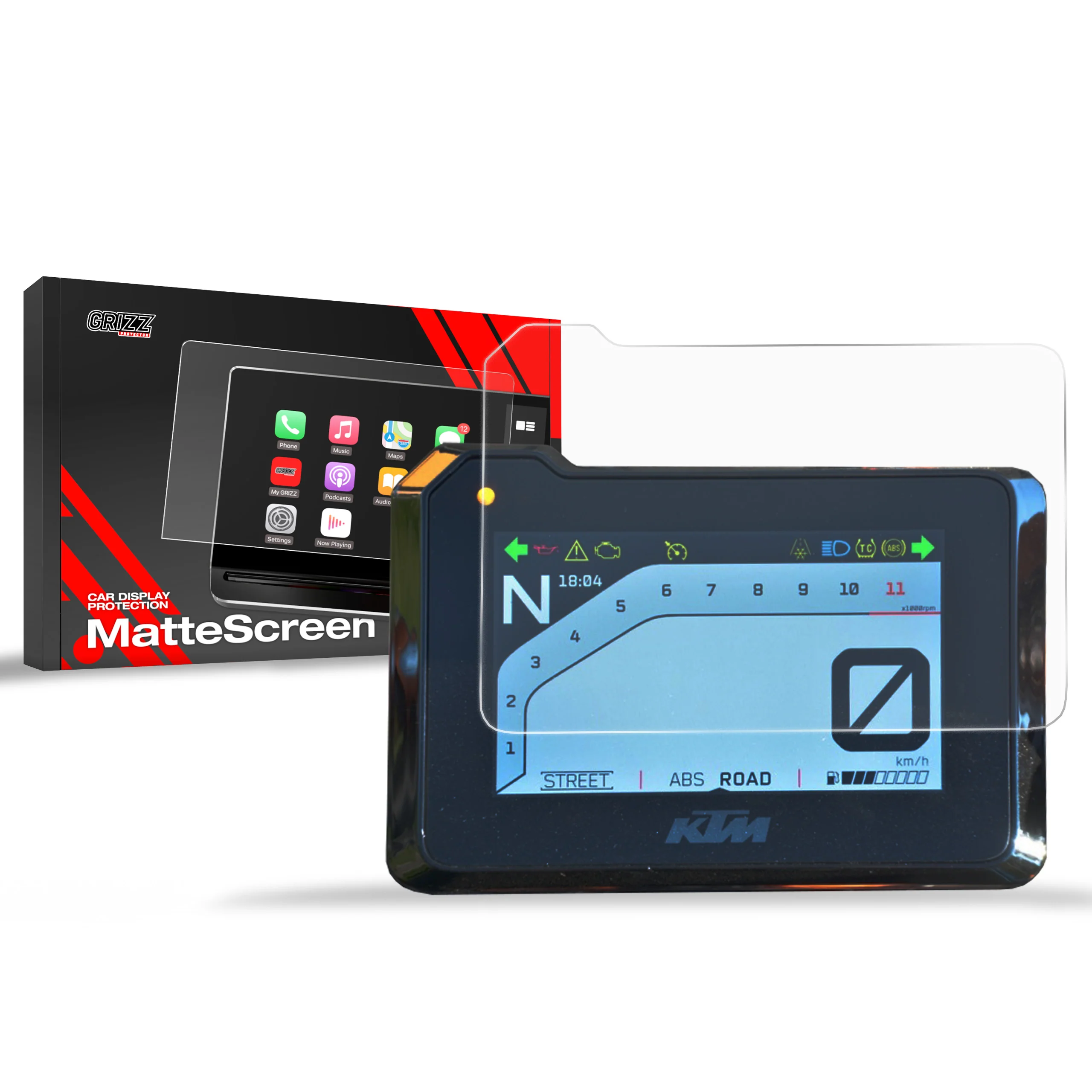 Displayschutzfolie für Husqvarna Svartpilen 401 5" (2024-2026) Anti-Fingerprint, Matt