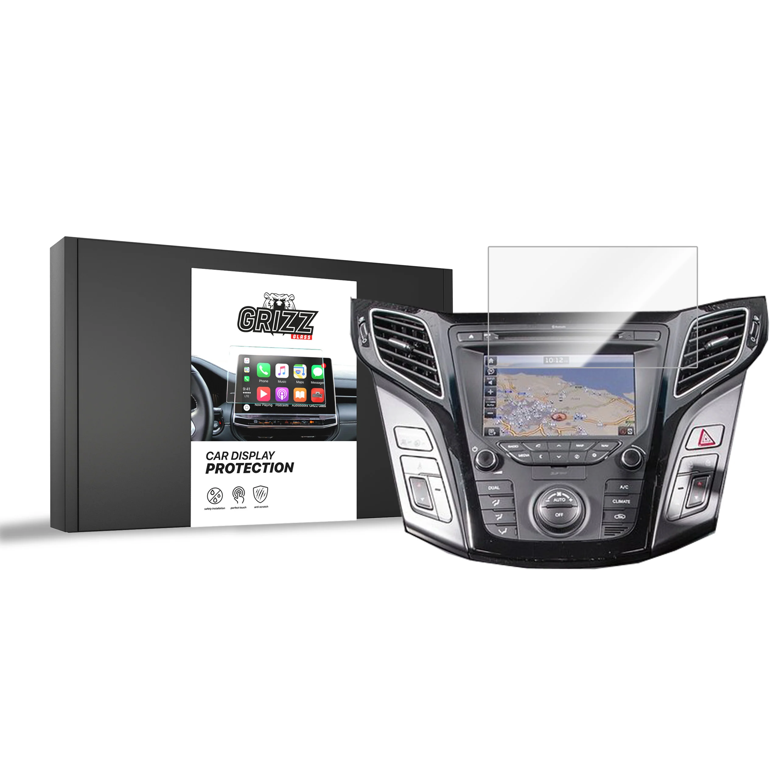 Displayschutzfolie für Hyundai i40 (2015-2018) Navi Folie, Kratzfest, Klar