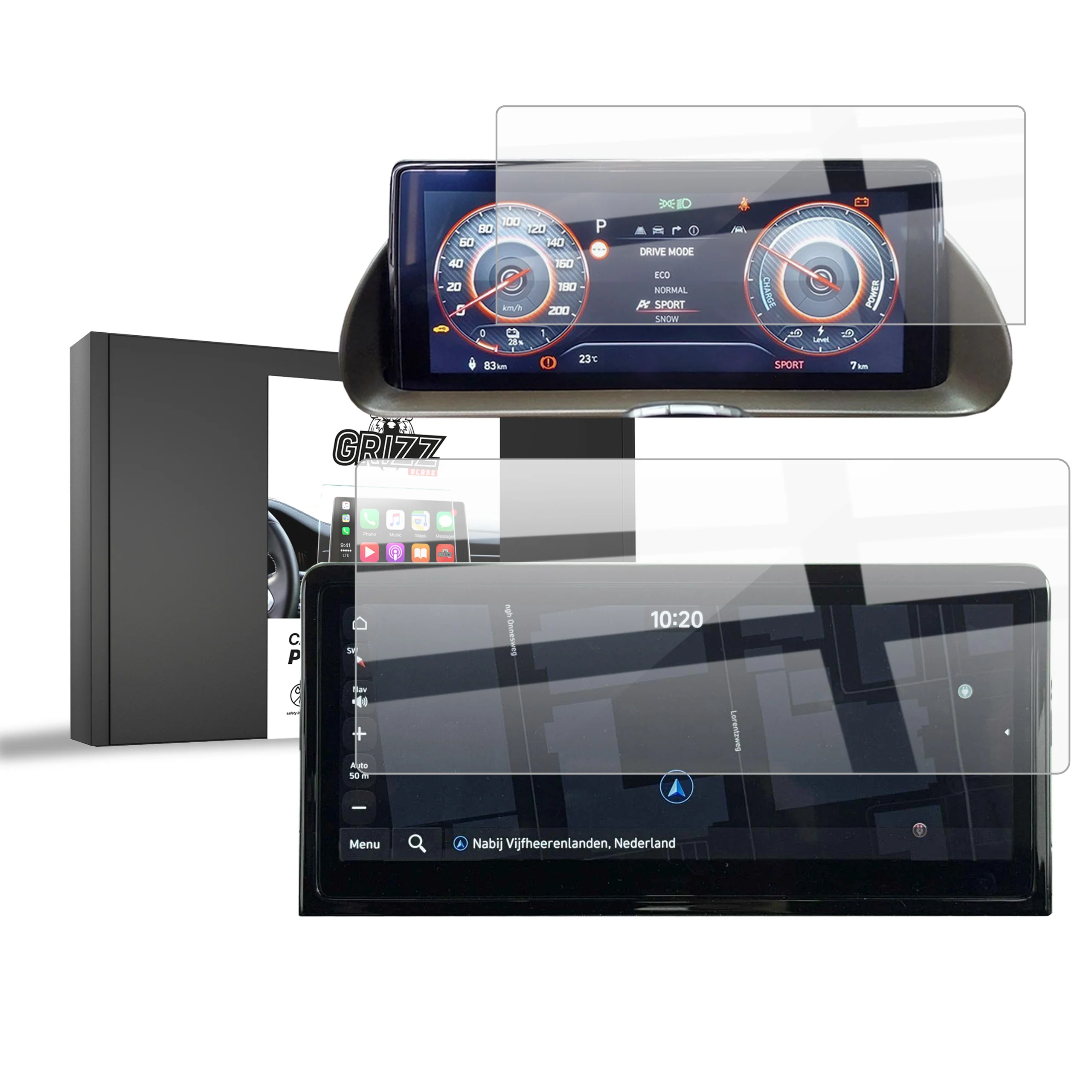 Displayschutzfolie für Hyundai Inster 10,25" (2025-2026) Navi Folie, Kratzfest, Klar
