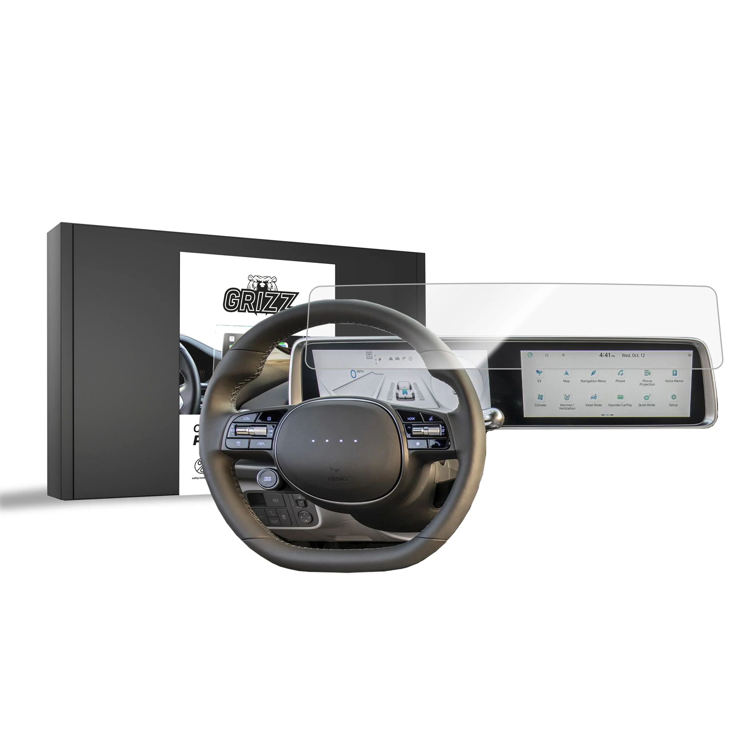 Displayschutzfolie für Hyundai Ioniq 6 (2022-2026) Navi Folie, Kratzfest, Klar
