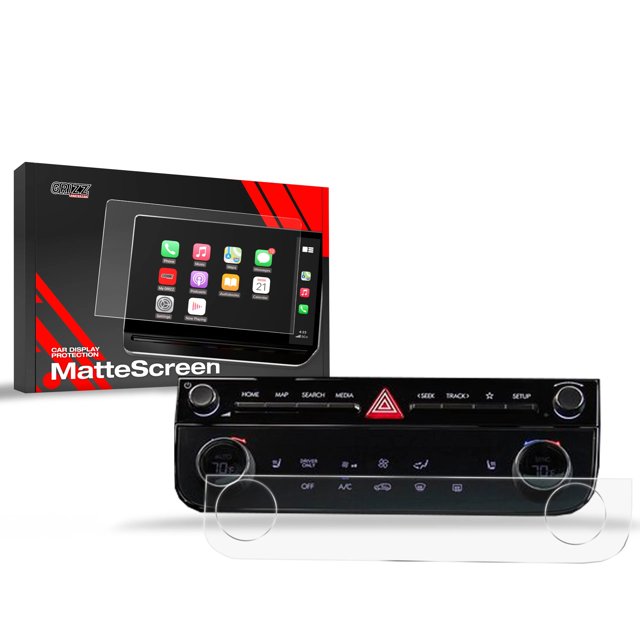 Displayschutzfolie für Hyundai Tucson AC Panel (2024-2026) Anti-Fingerprint, Matt