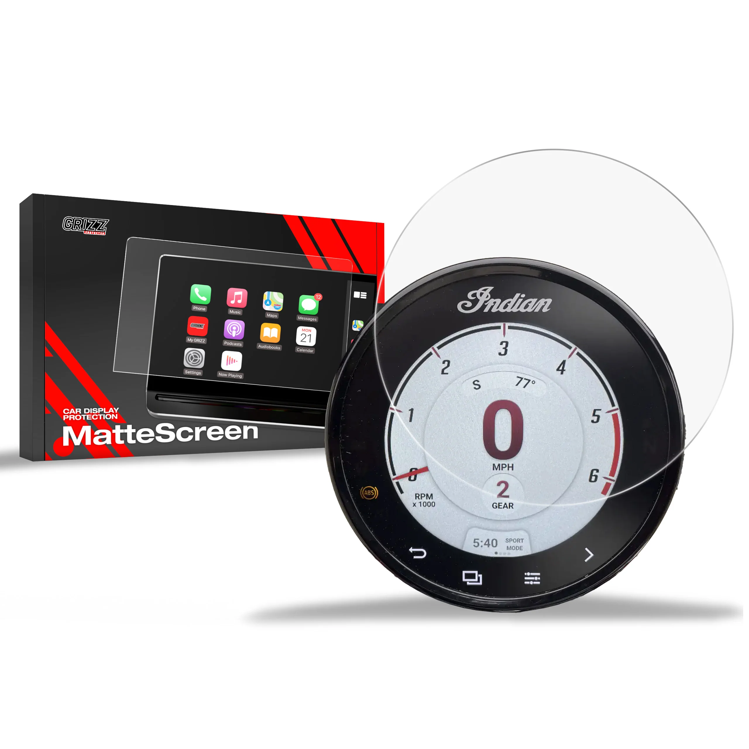 Displayschutzfolie für Indian Super Chief Limited 4" (2022-2026) Anti-Fingerprint, Matt