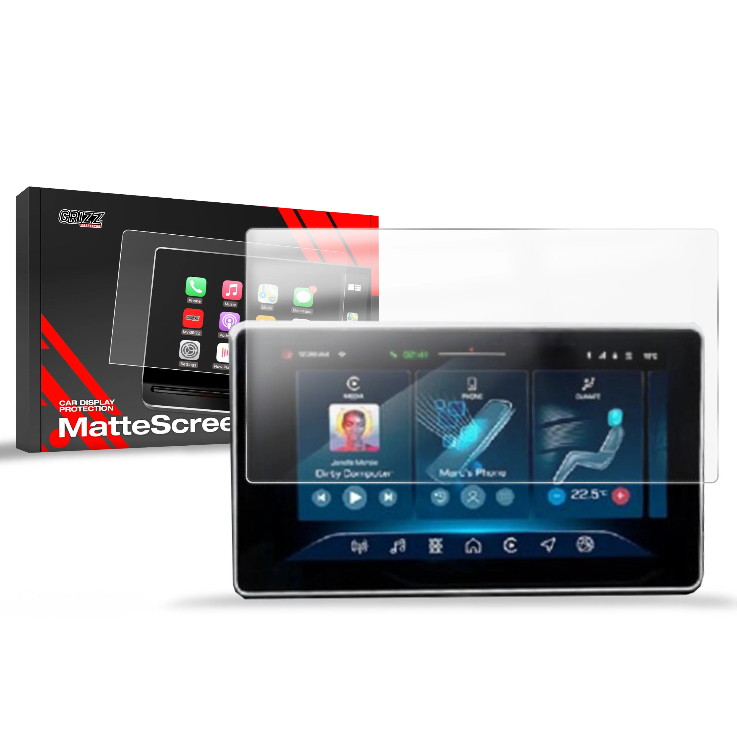 Displayschutzfolie für Iveco Daily 10" (2024-2026) Anti-Fingerprint, Matt