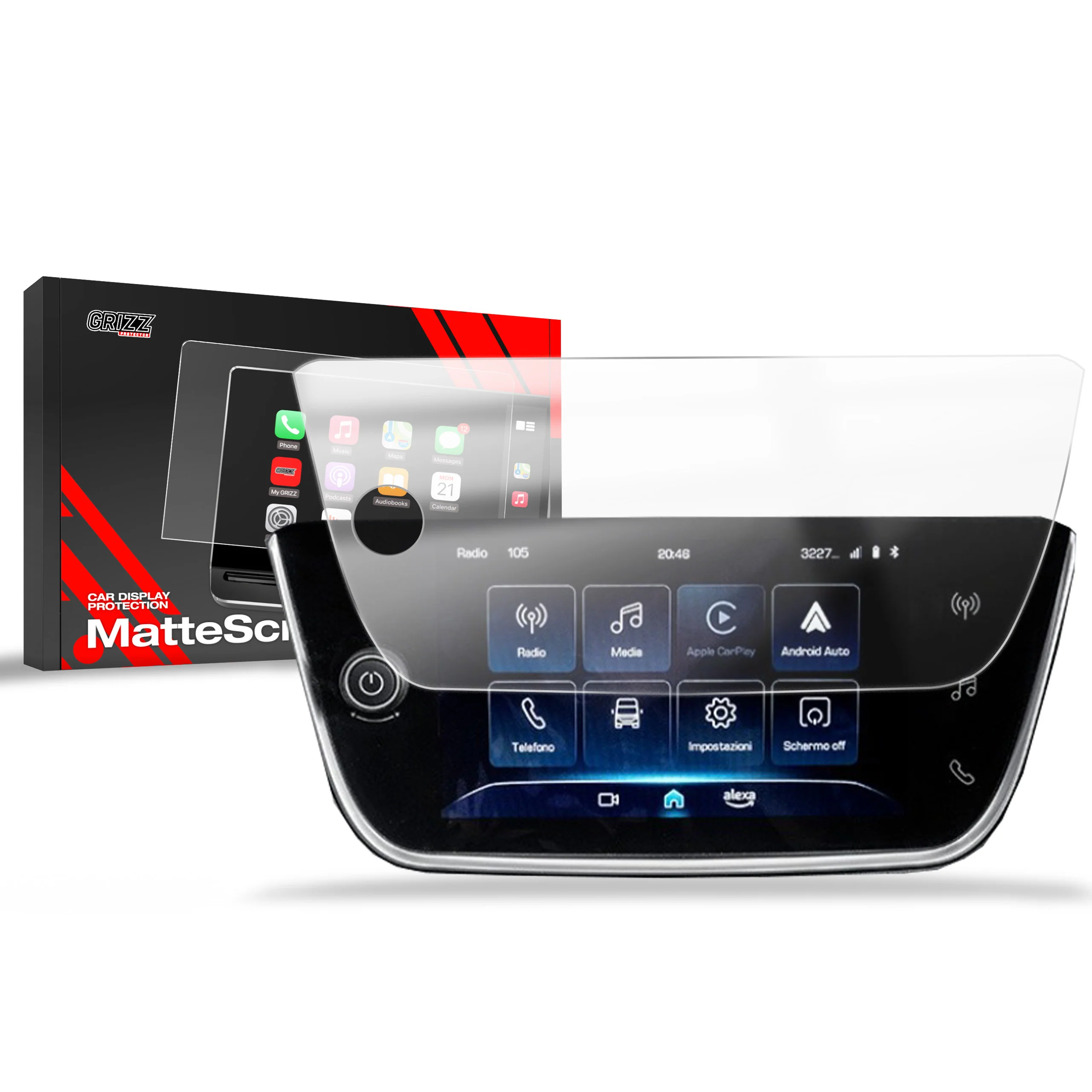 Displayschutzfolie für Iveco Daily DAB 7" (2024-2026) Anti-Fingerprint, Matt