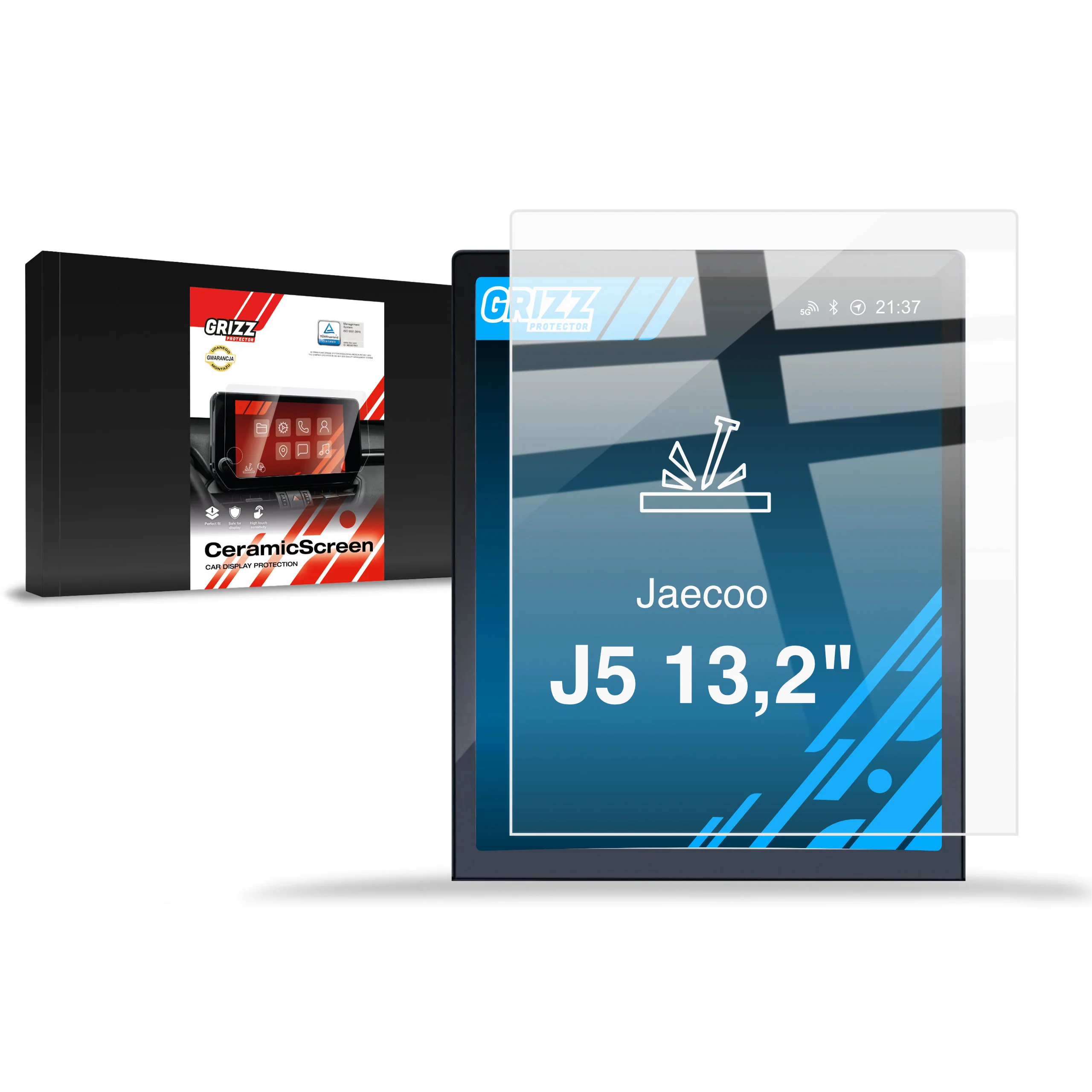 Displayschutzfolie für Jaecoo J5 13,2" (2025-2026) Navi Folie, Kratzfest, Klar