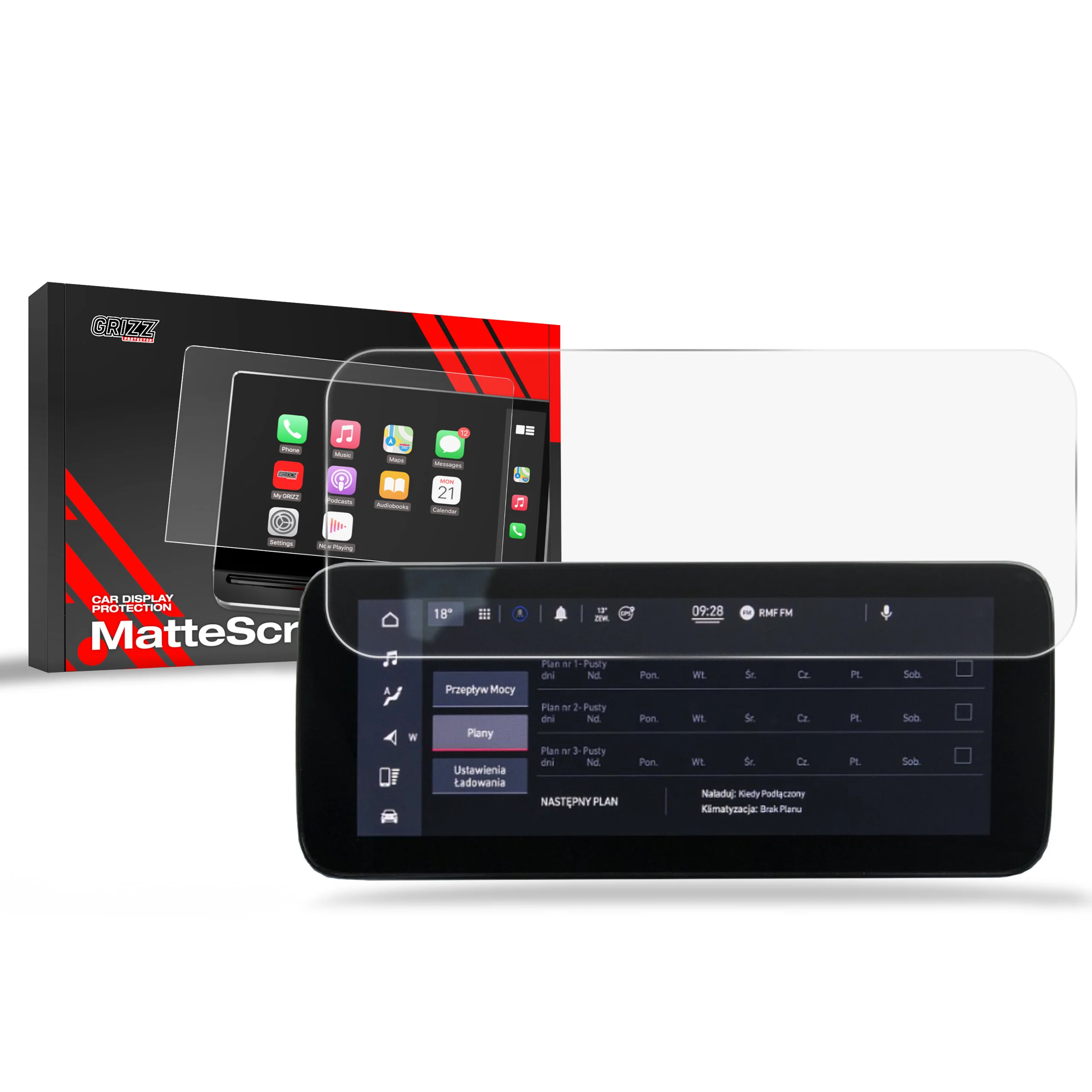 Displayschutzfolie für Jeep Avenger 10,25" (2023-2026) Anti-Fingerprint, Matt