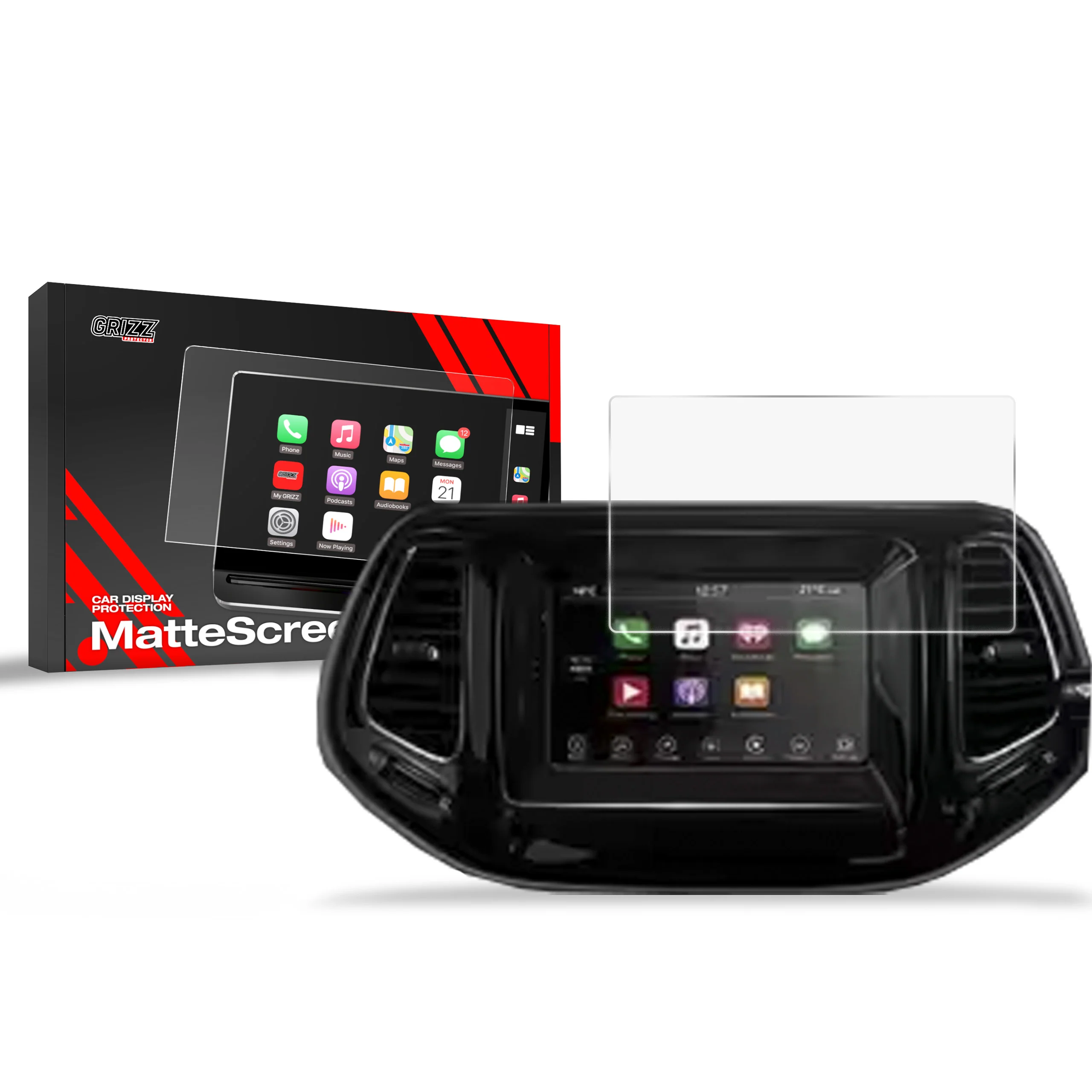Displayschutzfolie für Jeep Compass 8,6" (2017-2021) Anti-Fingerprint, Matt