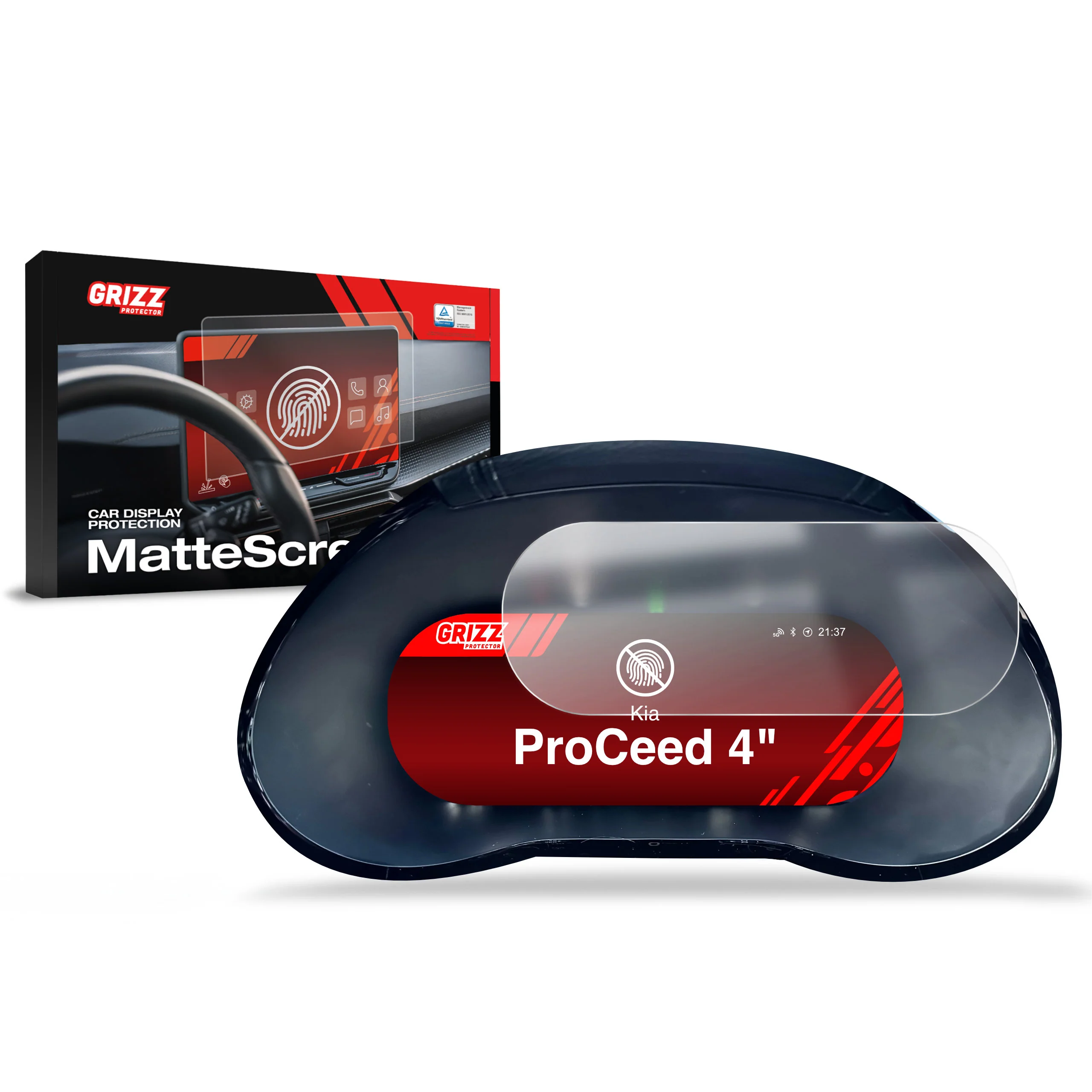 Displayschutzfolie für Kia ProCeed Virtual Cockpit (2018-2024) Anti-Fingerprint, Matt