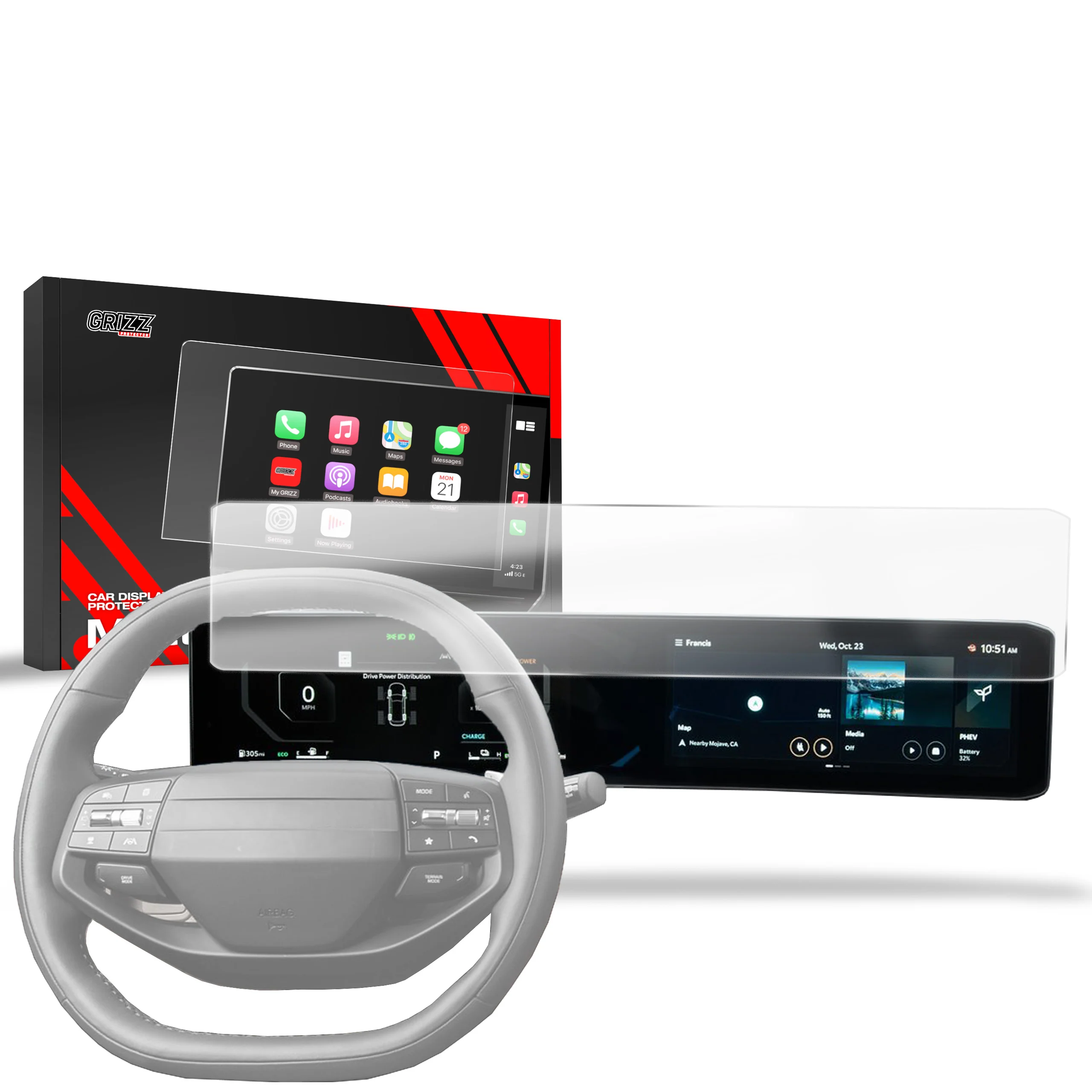 Displayschutzfolie für Kia Sportage 5 Business Line Facelift 24" (2025-2026) Anti-Fingerprint, Matt - Image 8