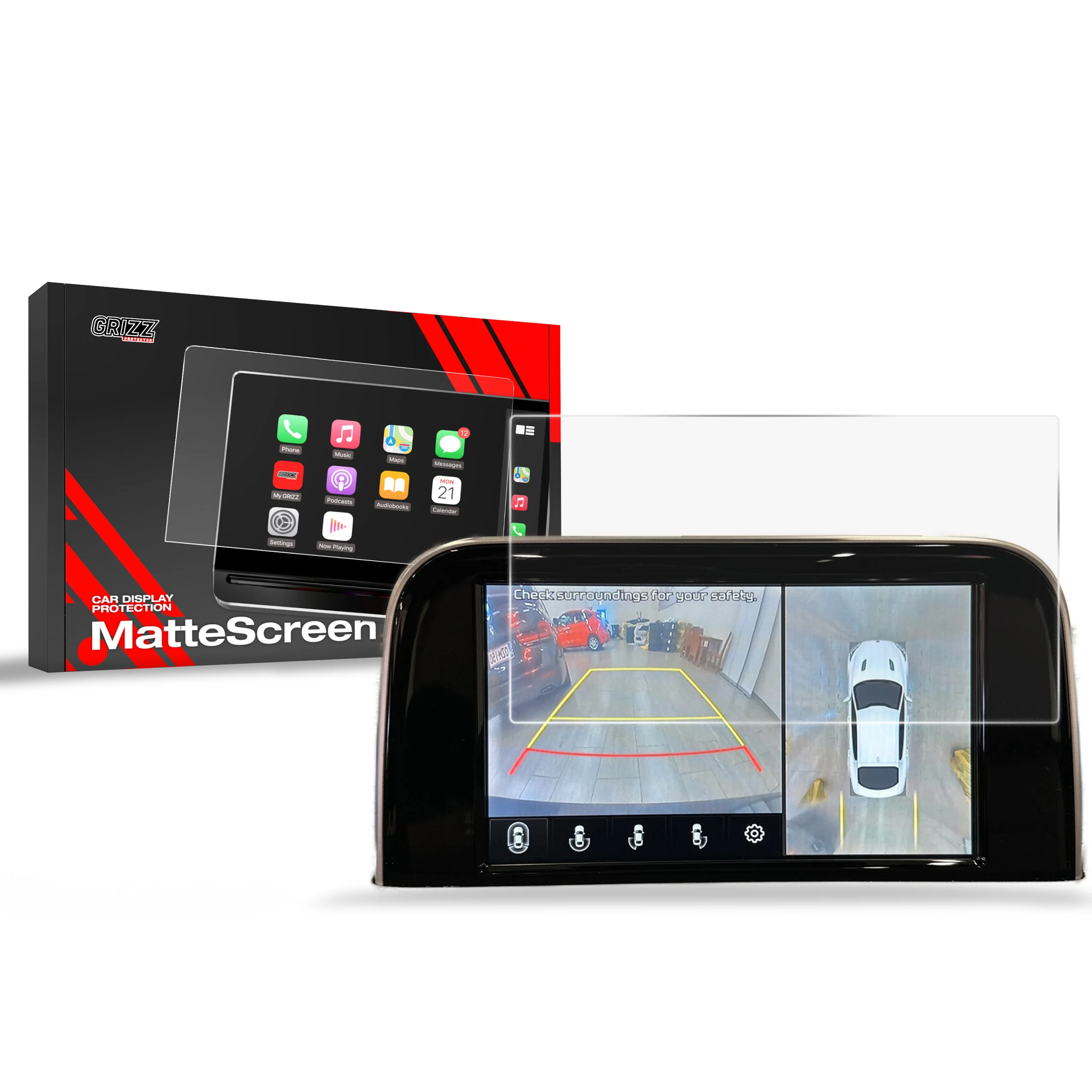 Displayschutzfolie für Kia Stinger (2017-2020) Anti-Fingerprint, Matt