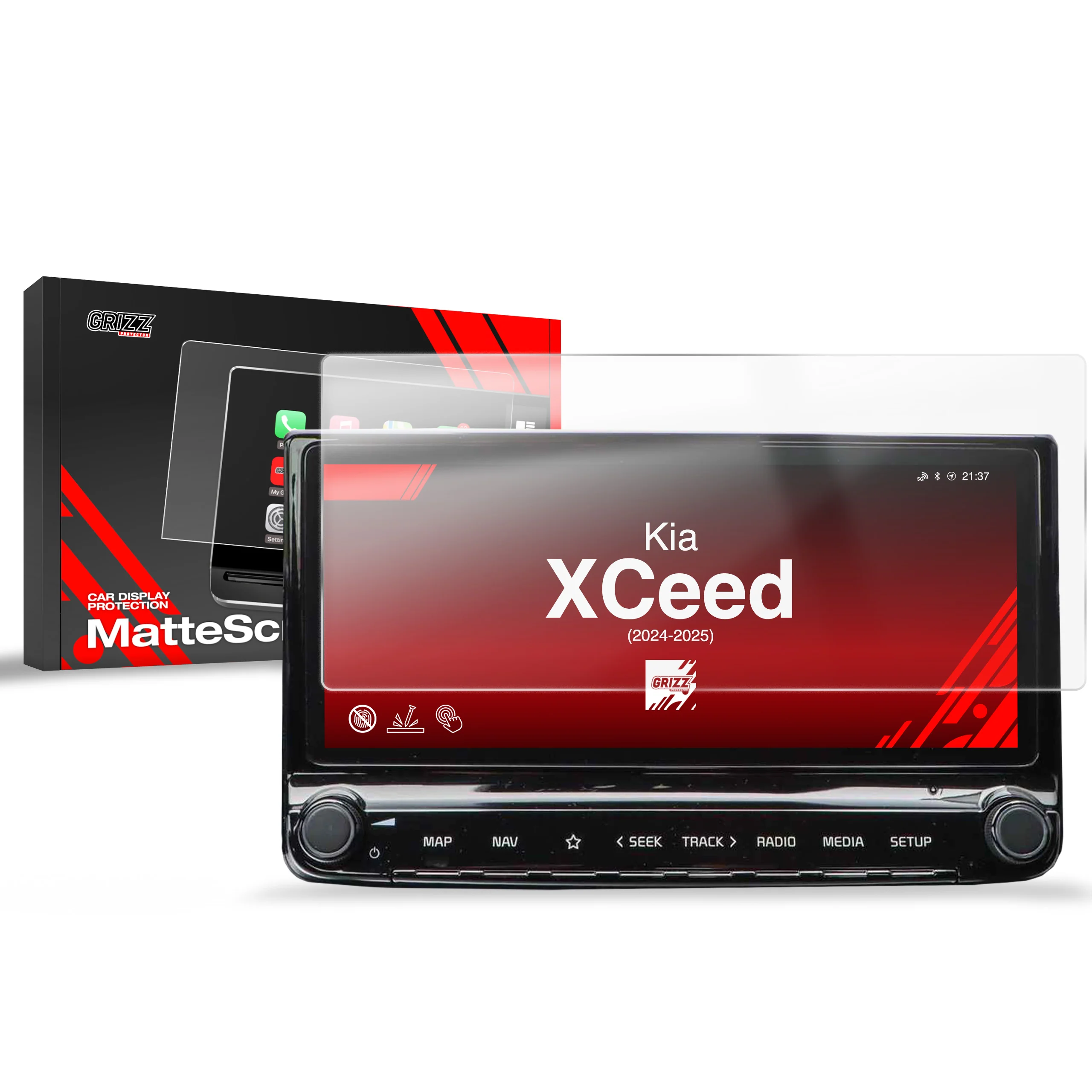 Displayschutzfolie für Kia XCeed (2024-2025) Anti-Fingerprint, Matt