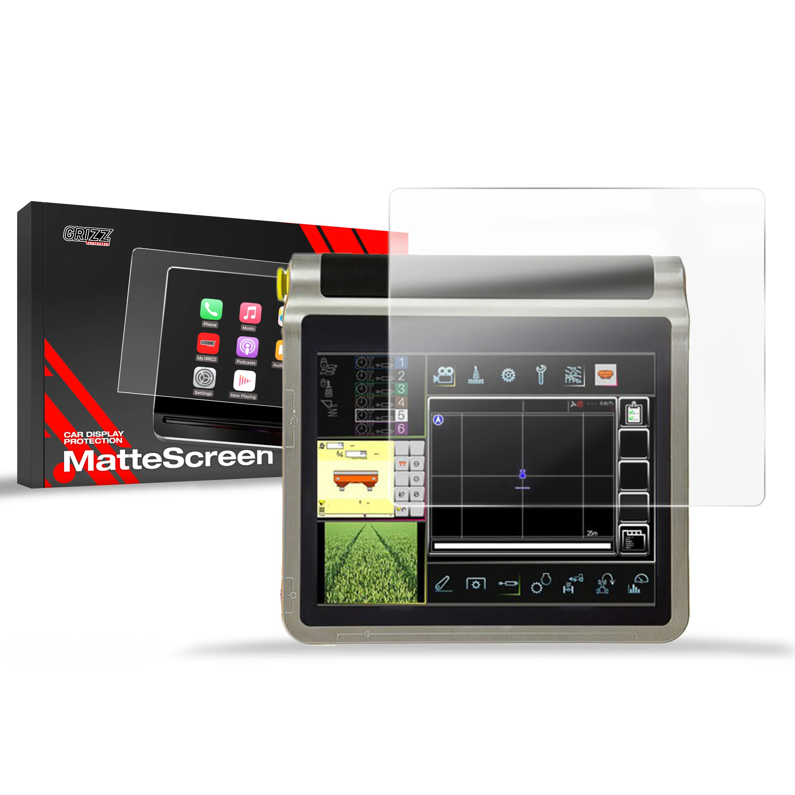 Displayschutzfolie für Kubota K-Monitor Pro Anti-Fingerprint, Matt