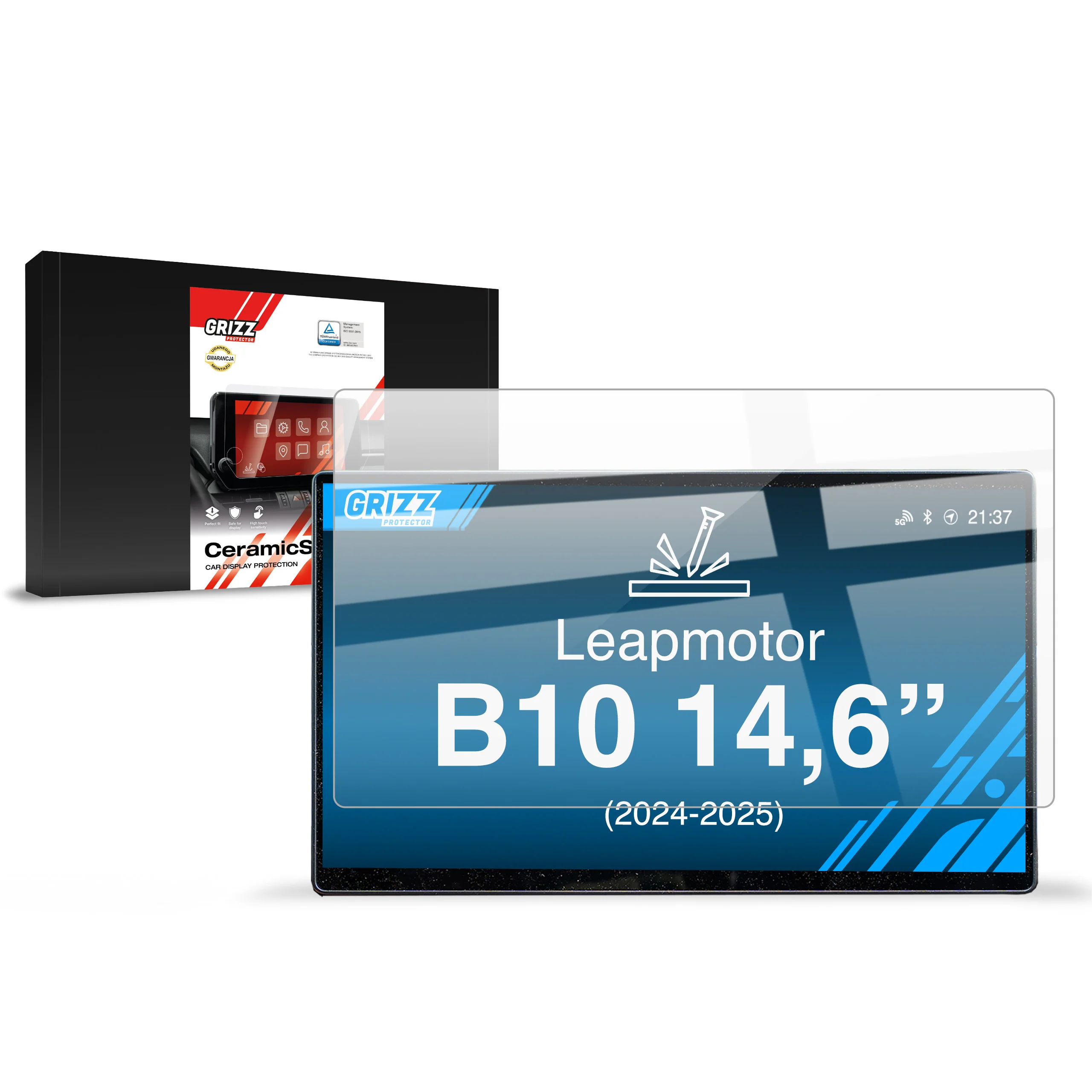 Displayschutzfolie für Leapmotor B10 14,6" (2024-2026) Navi Folie, Kratzfest, Klar