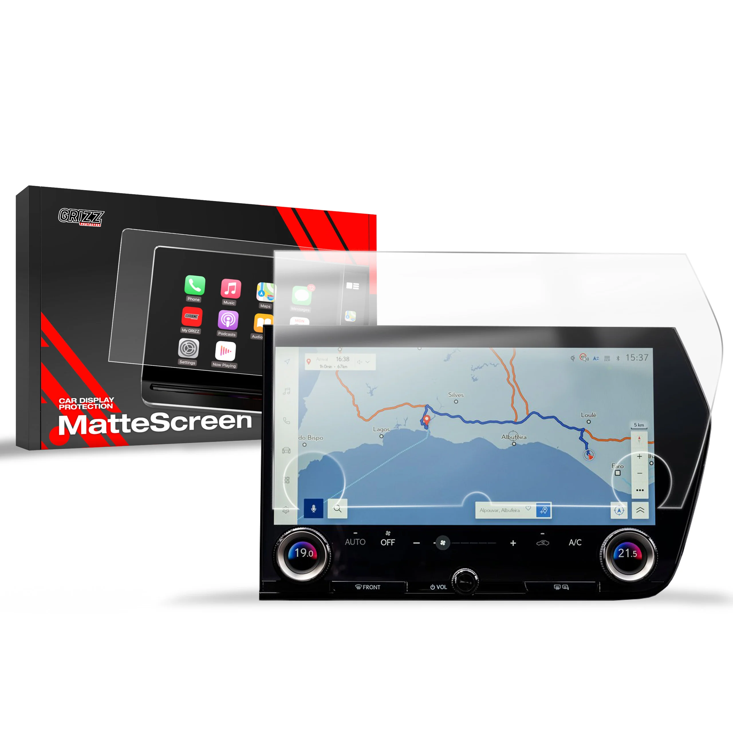 Displayschutzfolie für Lexus RZ 14" (2022-2026) Anti-Fingerprint, Matt - Image 8