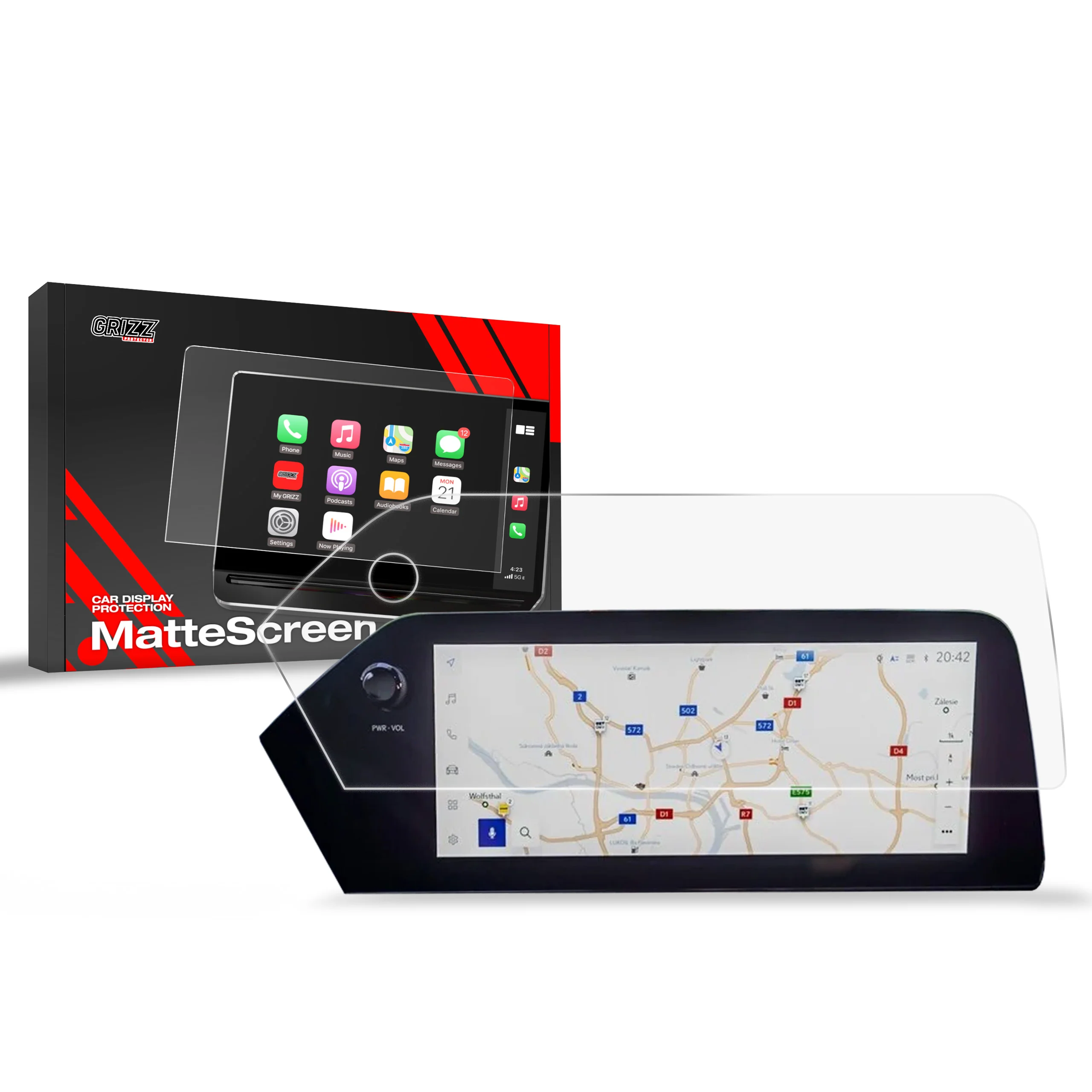 Displayschutzfolie für Lexus UX 12,3" (2020-2024) Anti-Fingerprint, Matt