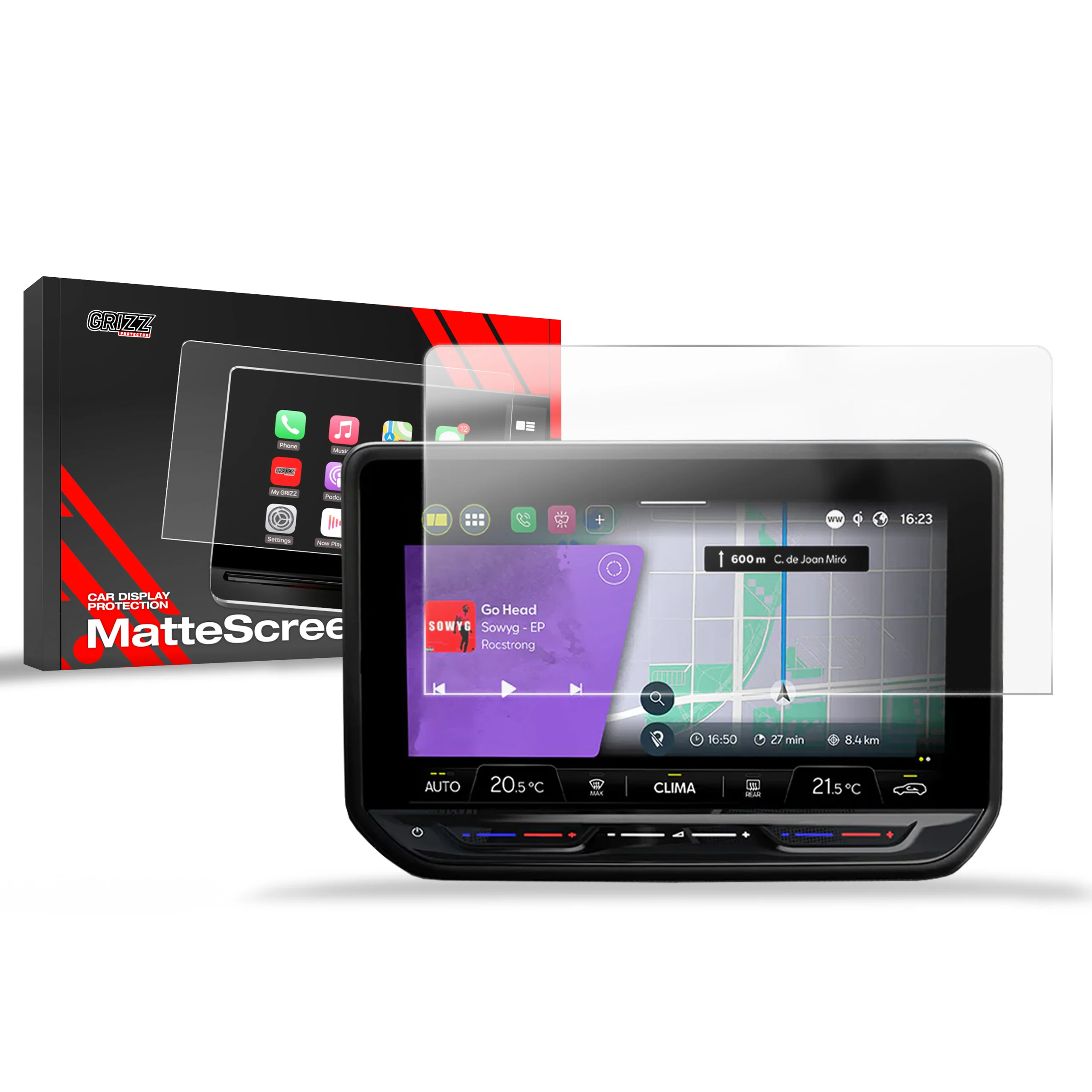 Displayschutzfolie für MAN TGE 10" (2024-2025) Anti-Fingerprint, Matt