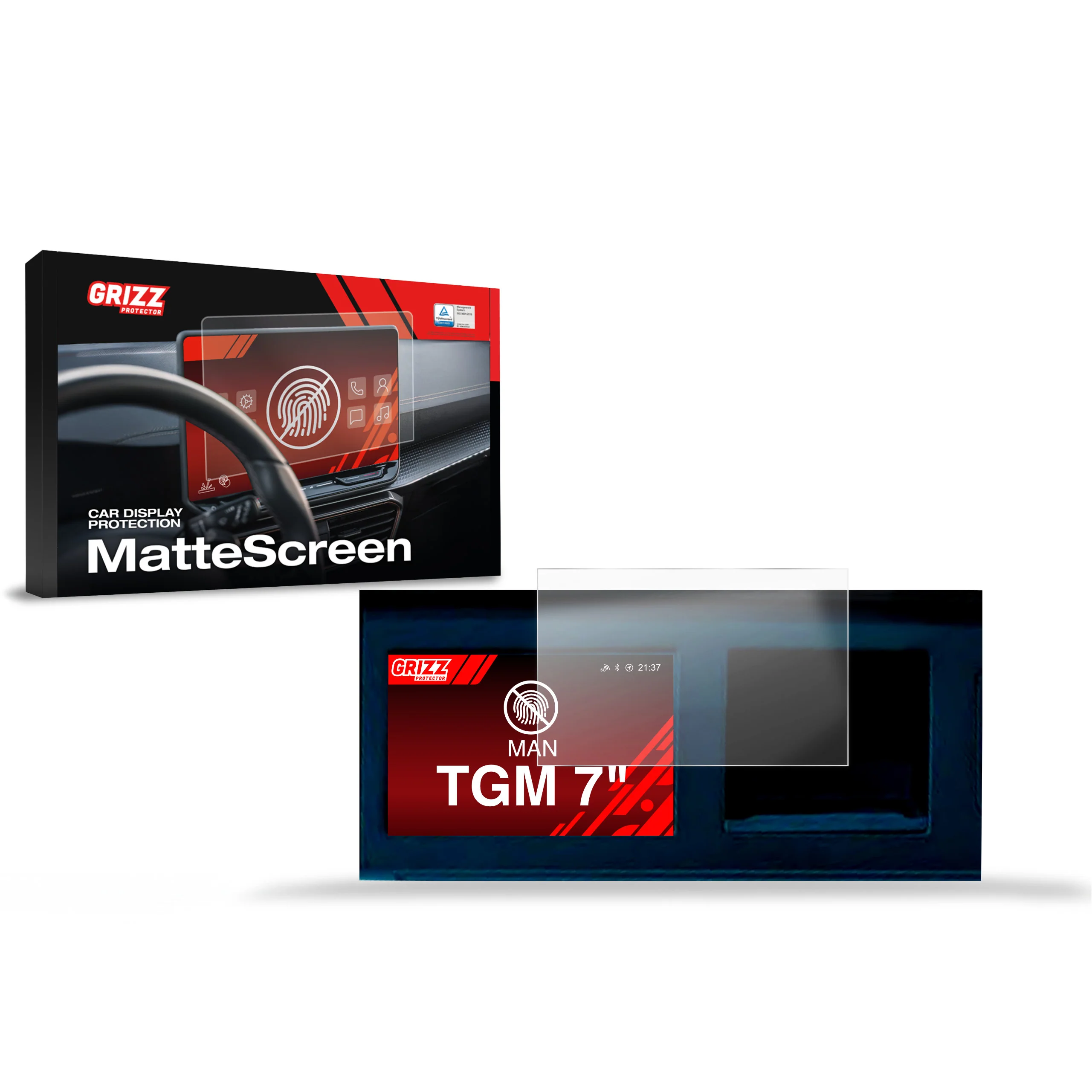Displayschutzfolie für MAN TGM 7" Anti-Fingerprint, Matt