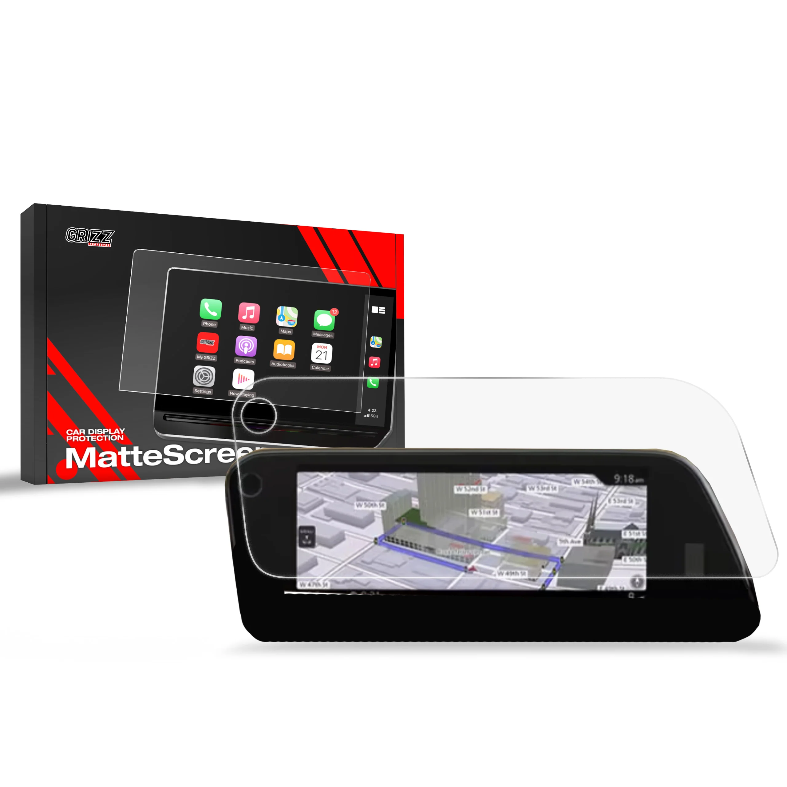 Displayschutzfolie für Mazda CX-30 8,8" (2019-2026) Anti-Fingerprint, Matt