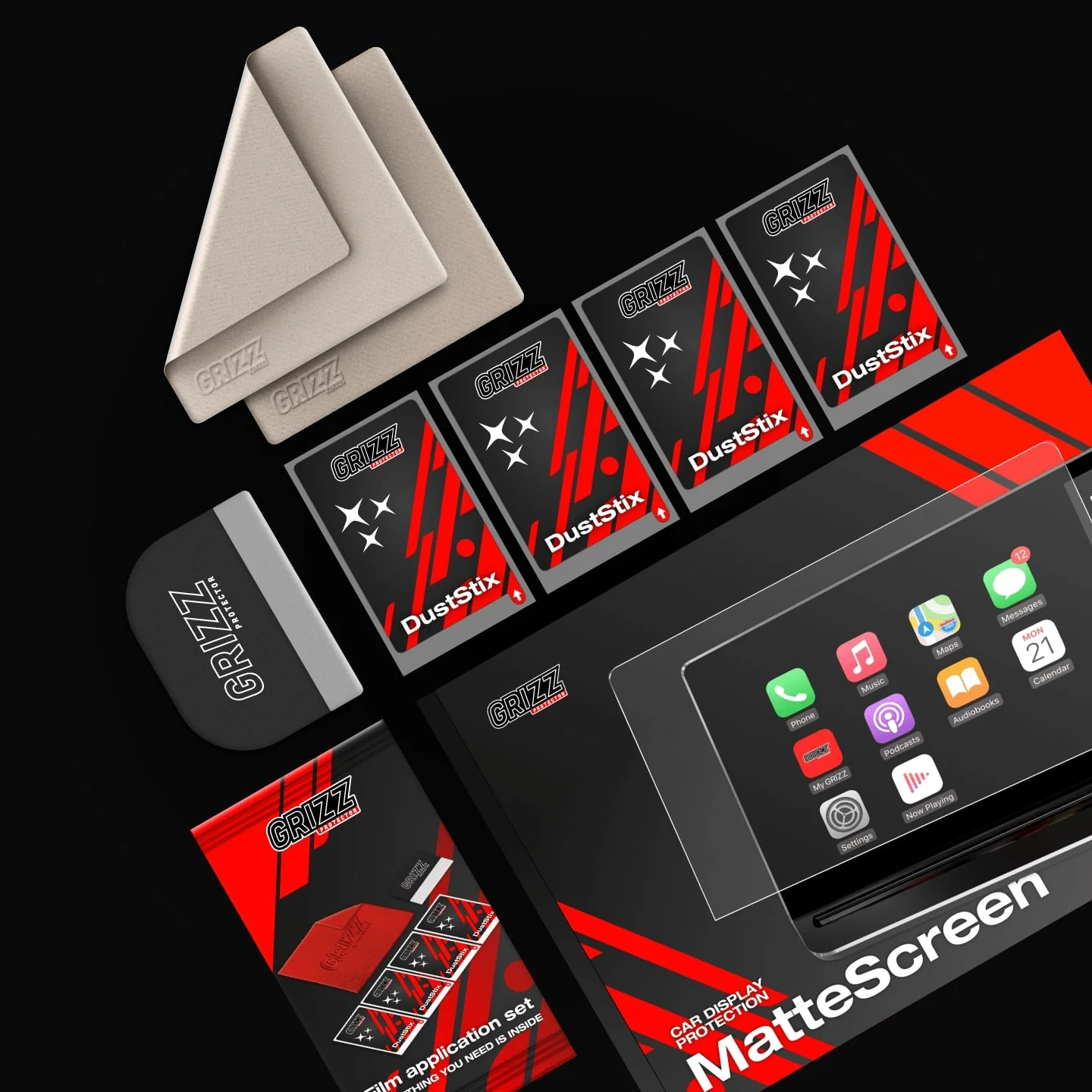 Displayschutzfolie für Mazda CX-5 2 10,25" (2021-2026) Anti-Fingerprint, Matt - Image 6