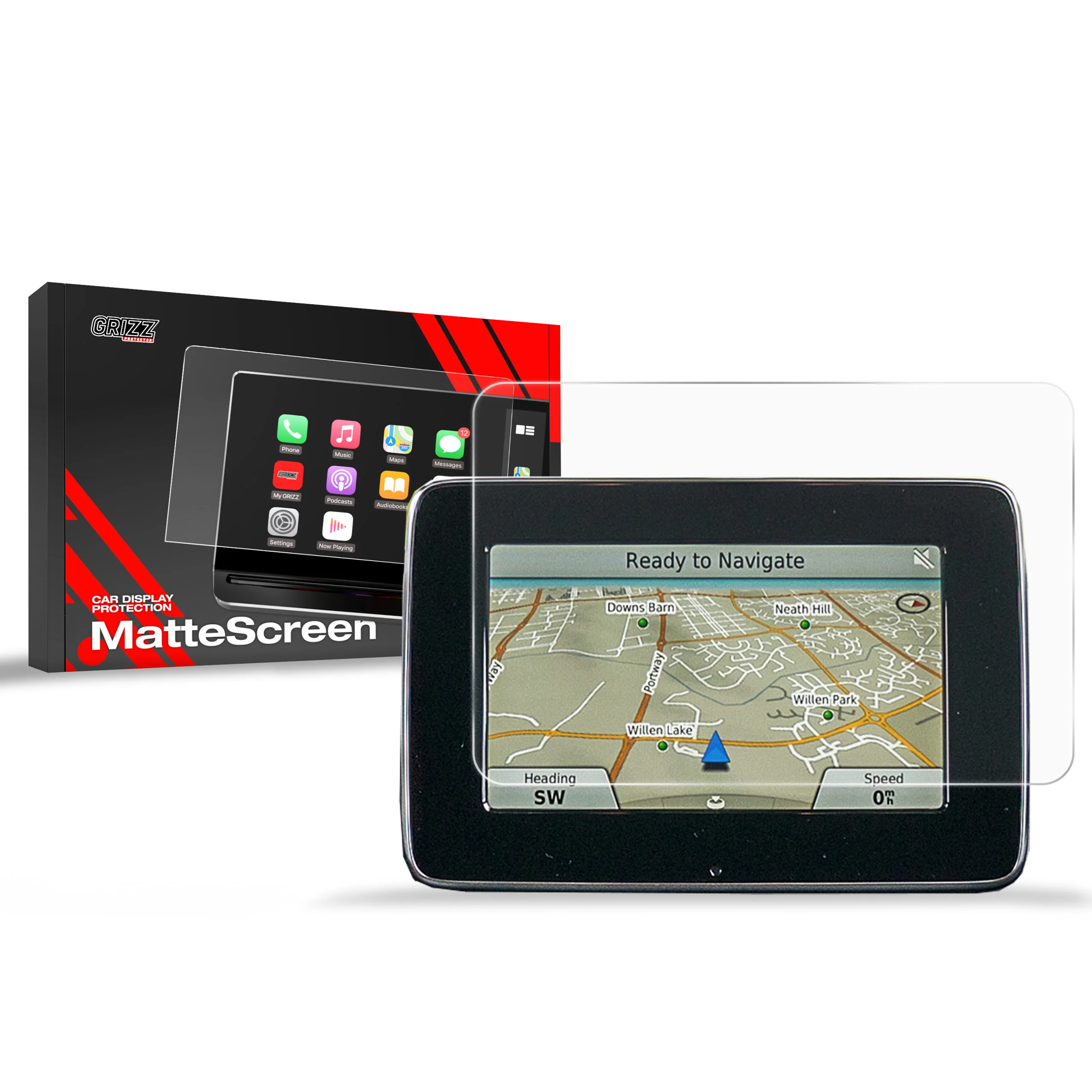 Displayschutzfolie für Mercedes B Klasse W246 7" (2011-2018) Anti-Fingerprint, Matt
