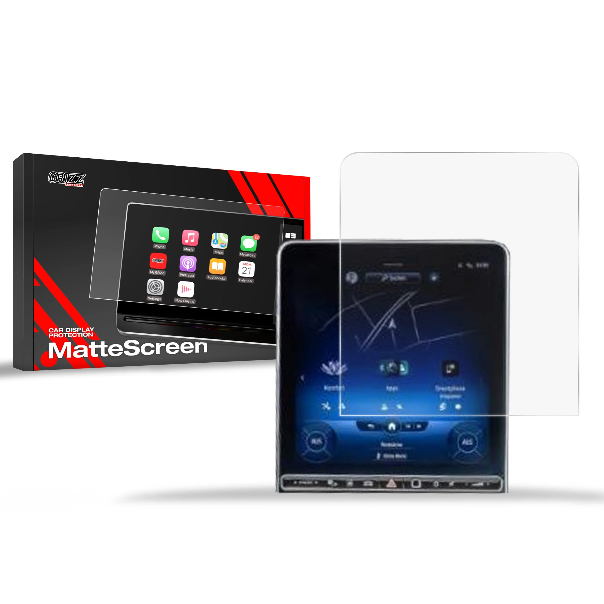 Displayschutzfolie für Mercedes CLE (2023-2026) Anti-Fingerprint, Matt