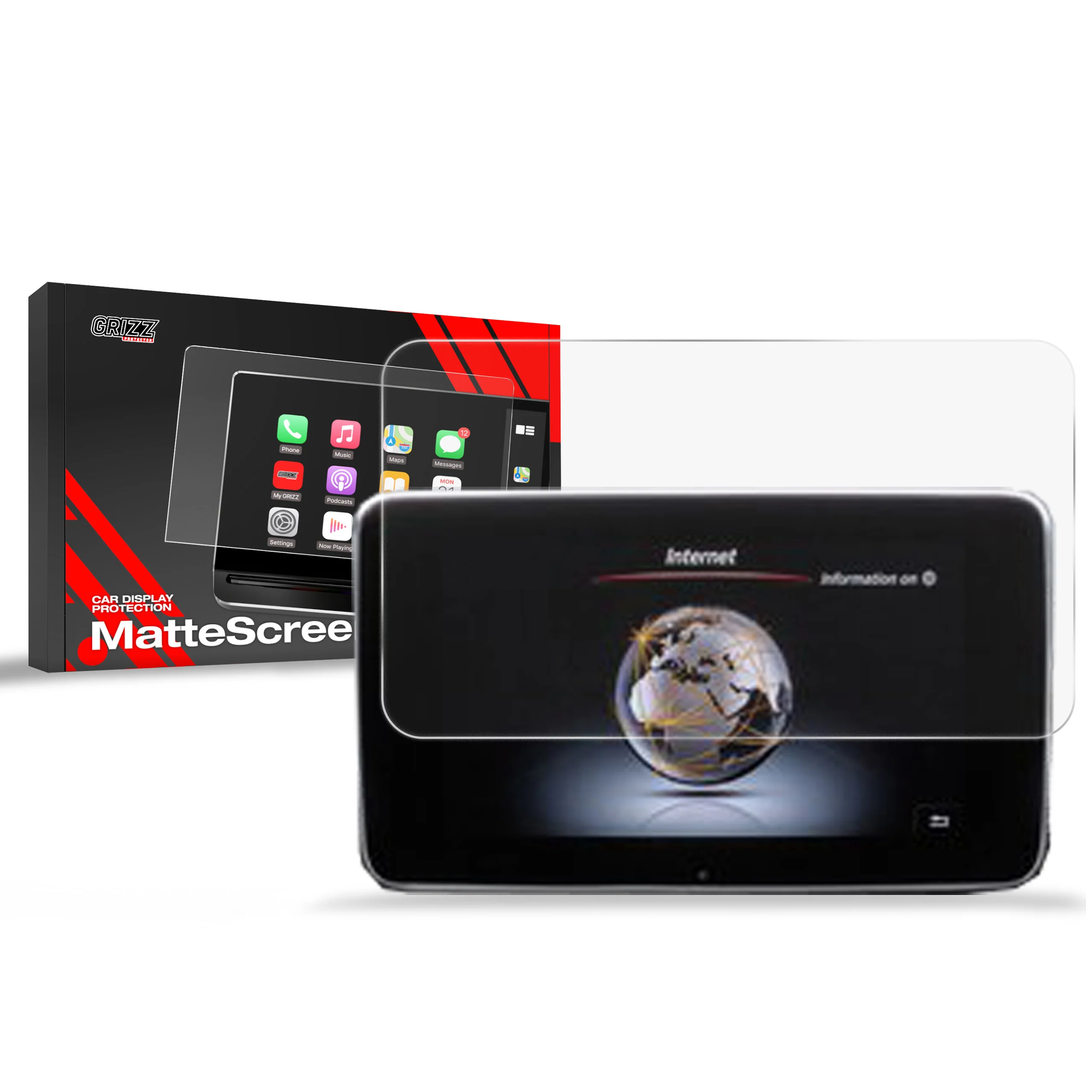Displayschutzfolie für Mercedes V Klasse 10,25" (2019-2023) Anti-Fingerprint, Matt