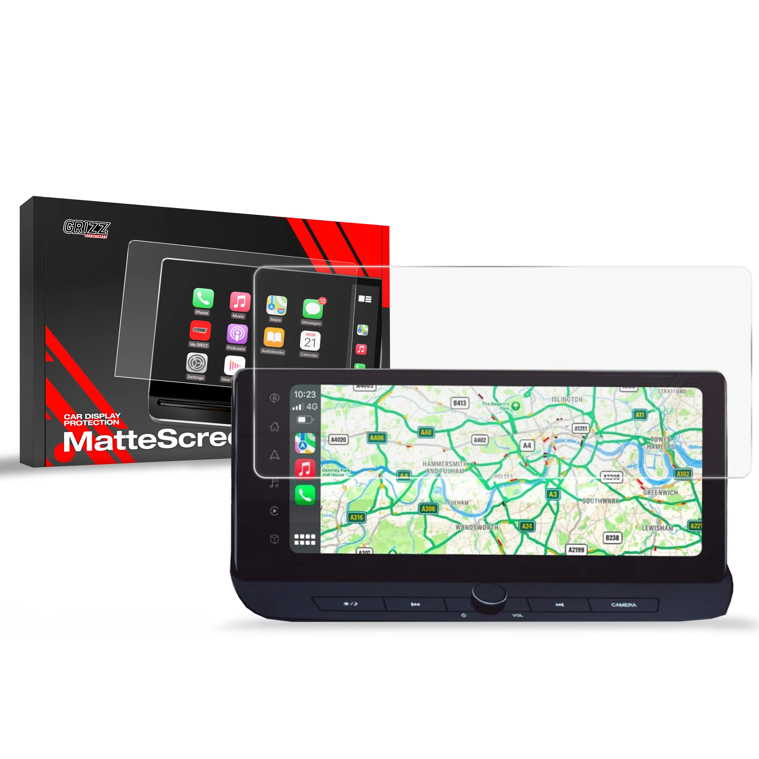 Displayschutzfolie für Mitsubishi Outlander 12,3" (2024-2026) Anti-Fingerprint, Matt