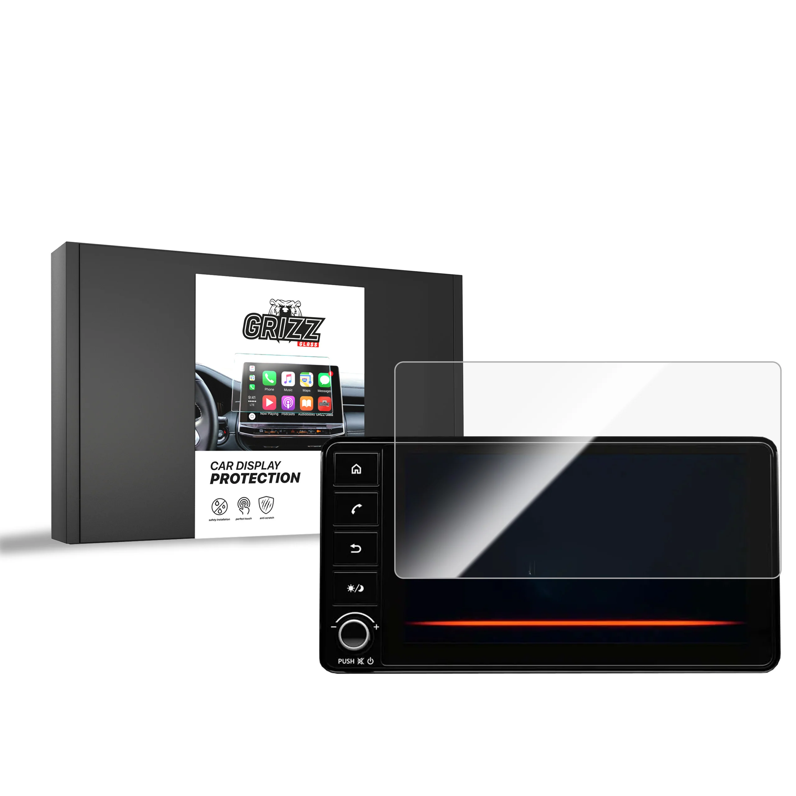 Displayschutzfolie für Mitsubishi Space Star 7" (2024-2026) Navi Folie, Kratzfest, Klar