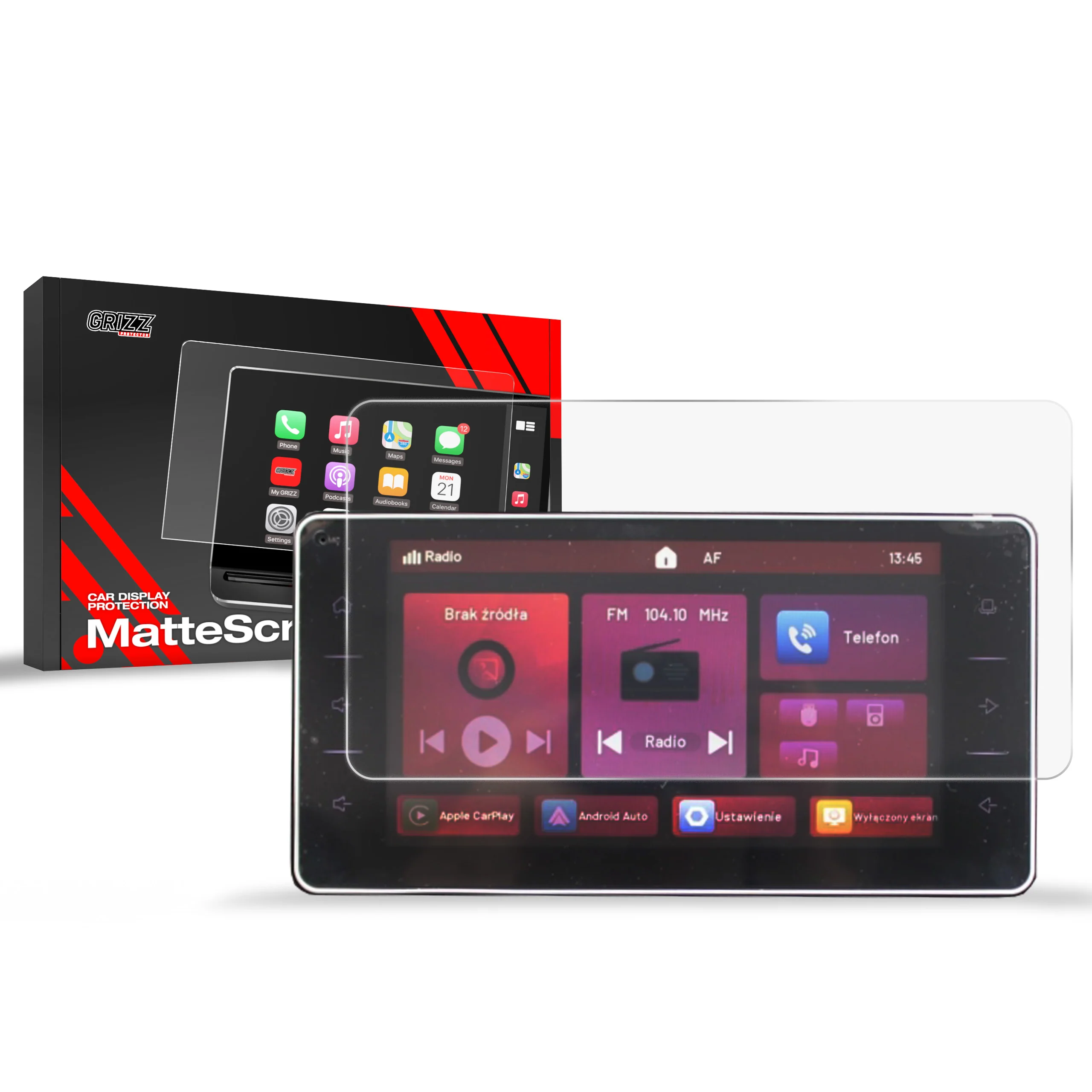 Displayschutzfolie für Mitsubishi Space Star 8" (2024-2026) Anti-Fingerprint, Matt