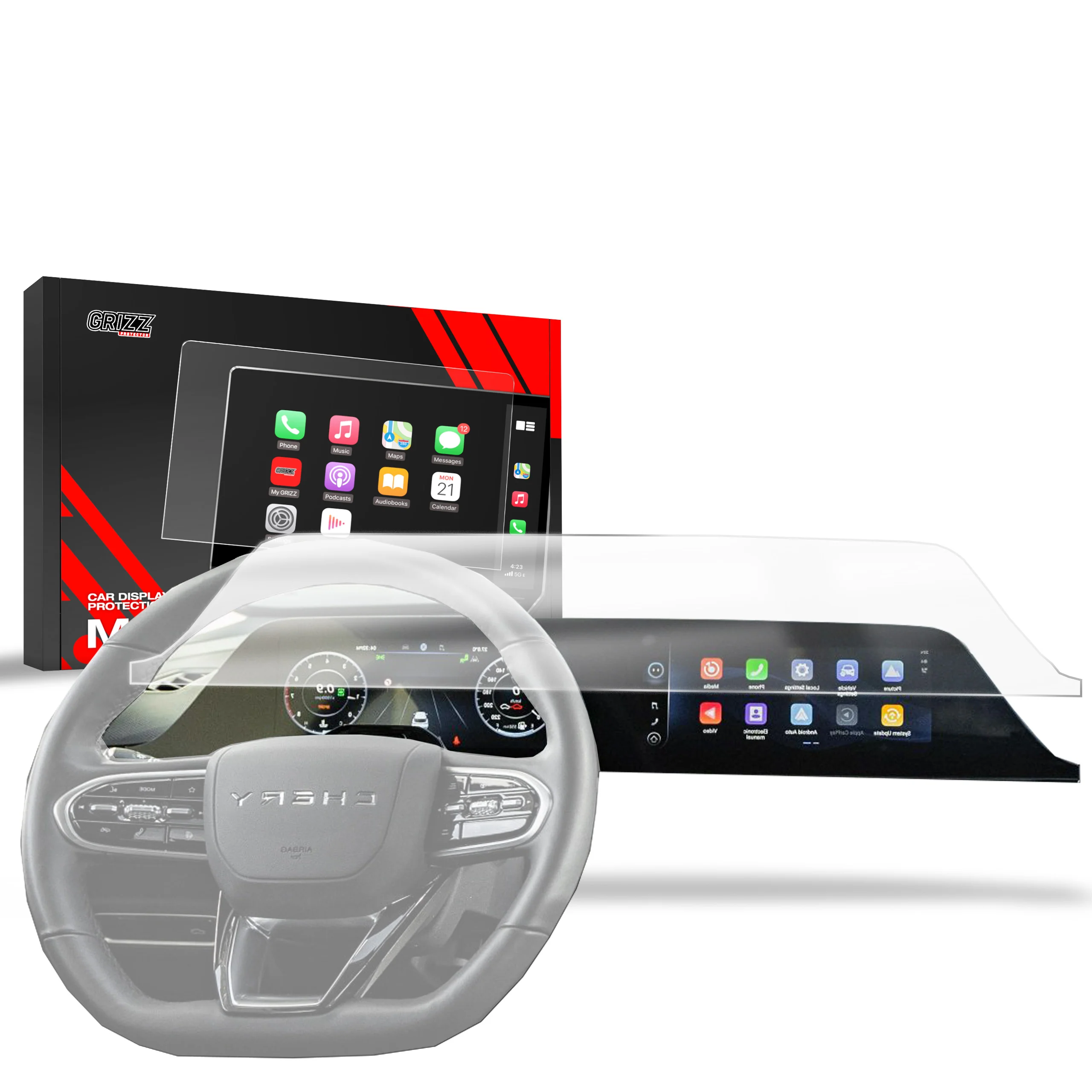 Displayschutzfolie für OMODA 5 (2022-2024) Anti-Fingerprint, Matt